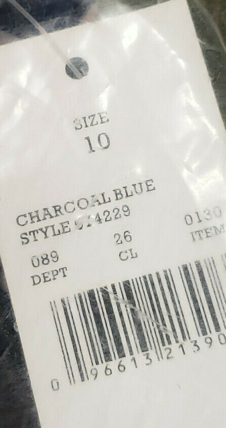 Dreamsuit By Miracle Brands Womens Bathing Suit One Piece Charcoal Blue size 10