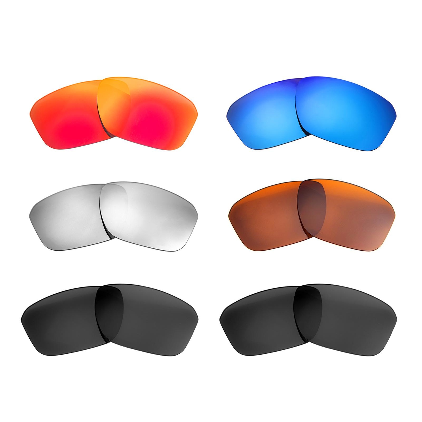 Walleva Replacement Lenses For Oakley Split Shot Sunglasses -Multiple Options