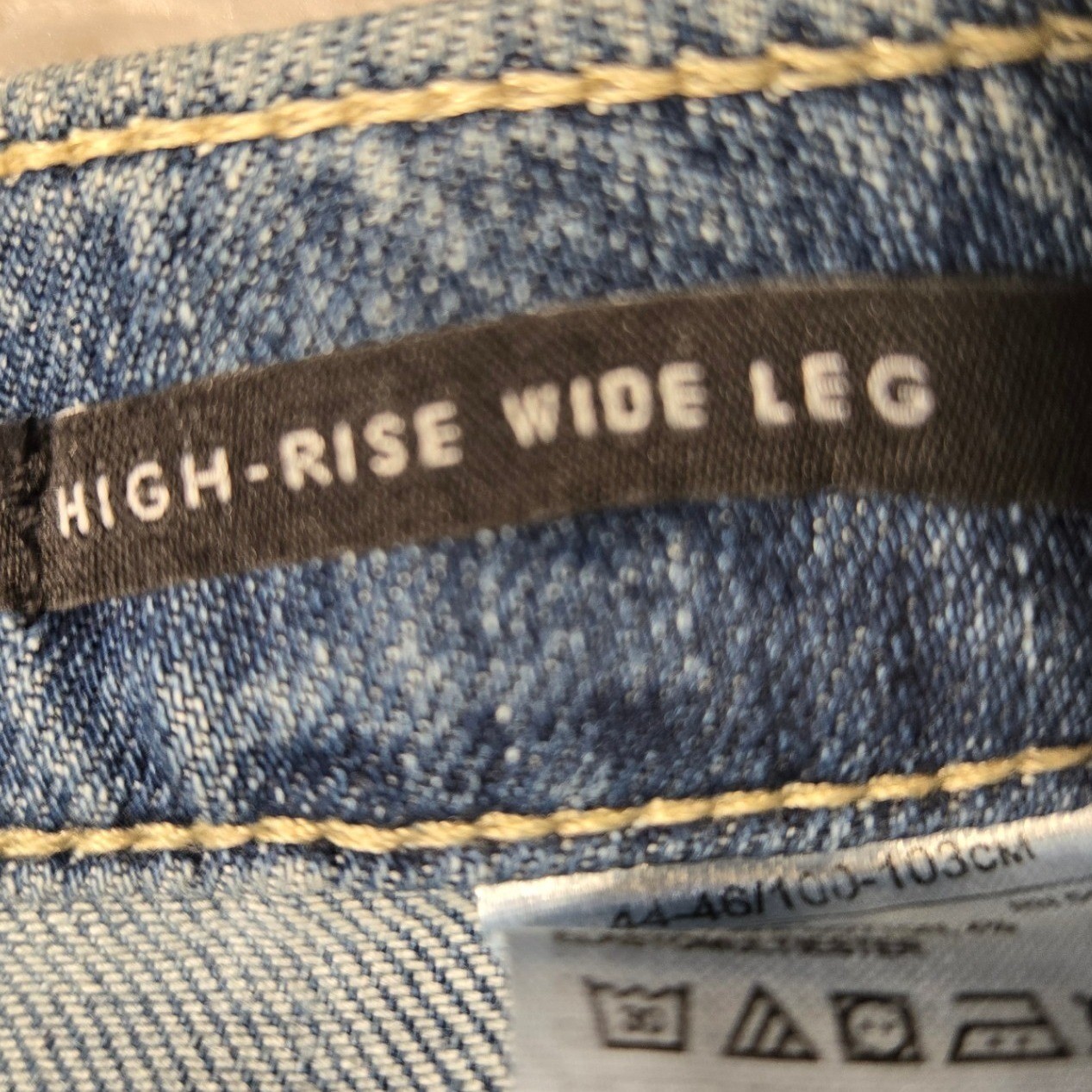 Banana Republic Premium Denim High Rise Wide Leg Jeans Blue Size 26 Medium Wash