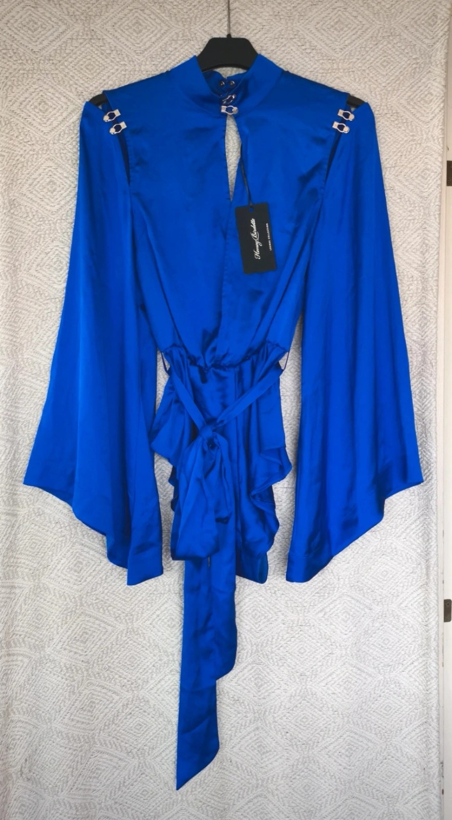 Honey birdette Blue Melissa body romper All In One Kimono size XS BNWT
