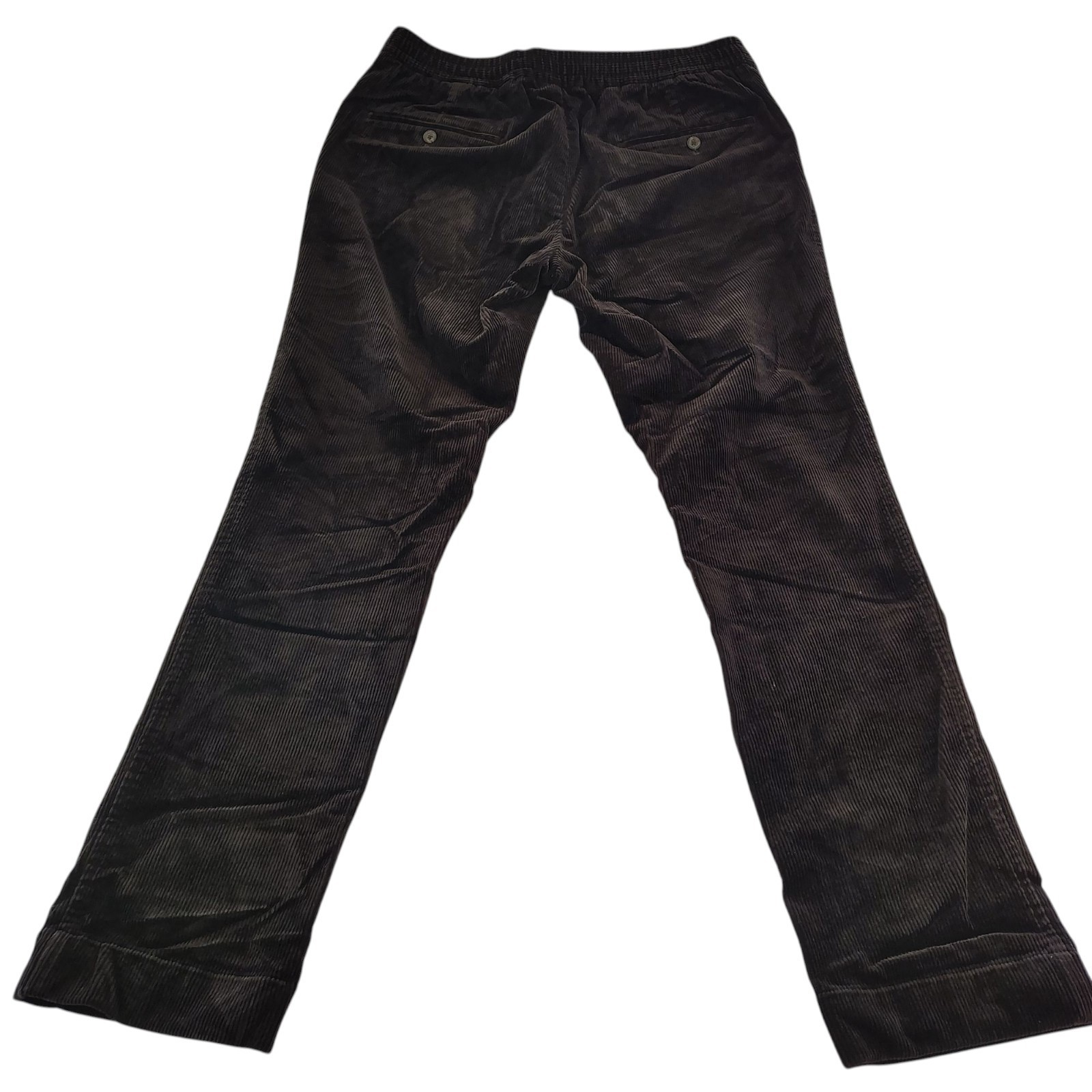 Polo Ralph Lauren Classic Fit Pants Mens 36/32 Brown Corduroy Pleated Trousers