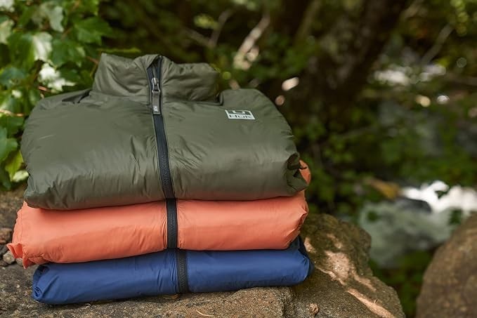 HUK Men’s Waypoint Insulated Jacket Performance Nylon Coat Moss Small