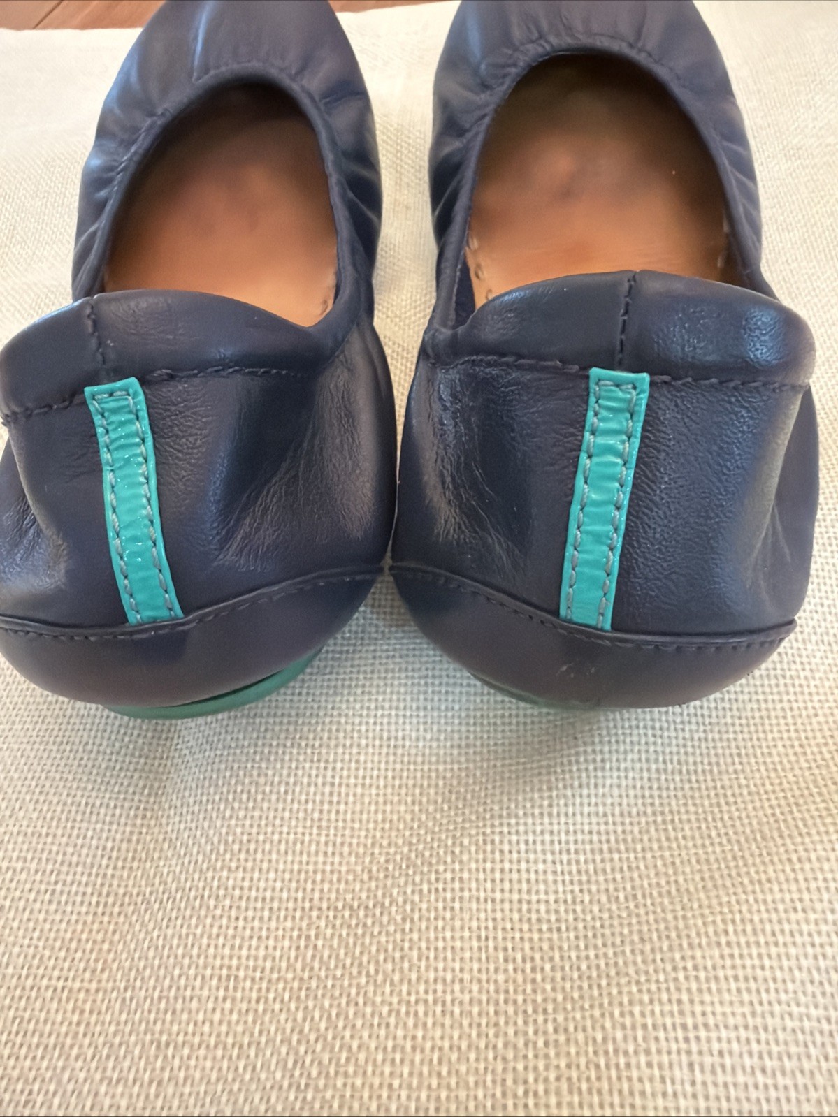 Tieks by Gavrieli Cali Navy Blue Ballet Slip On Leather Flats Women’s Size 9