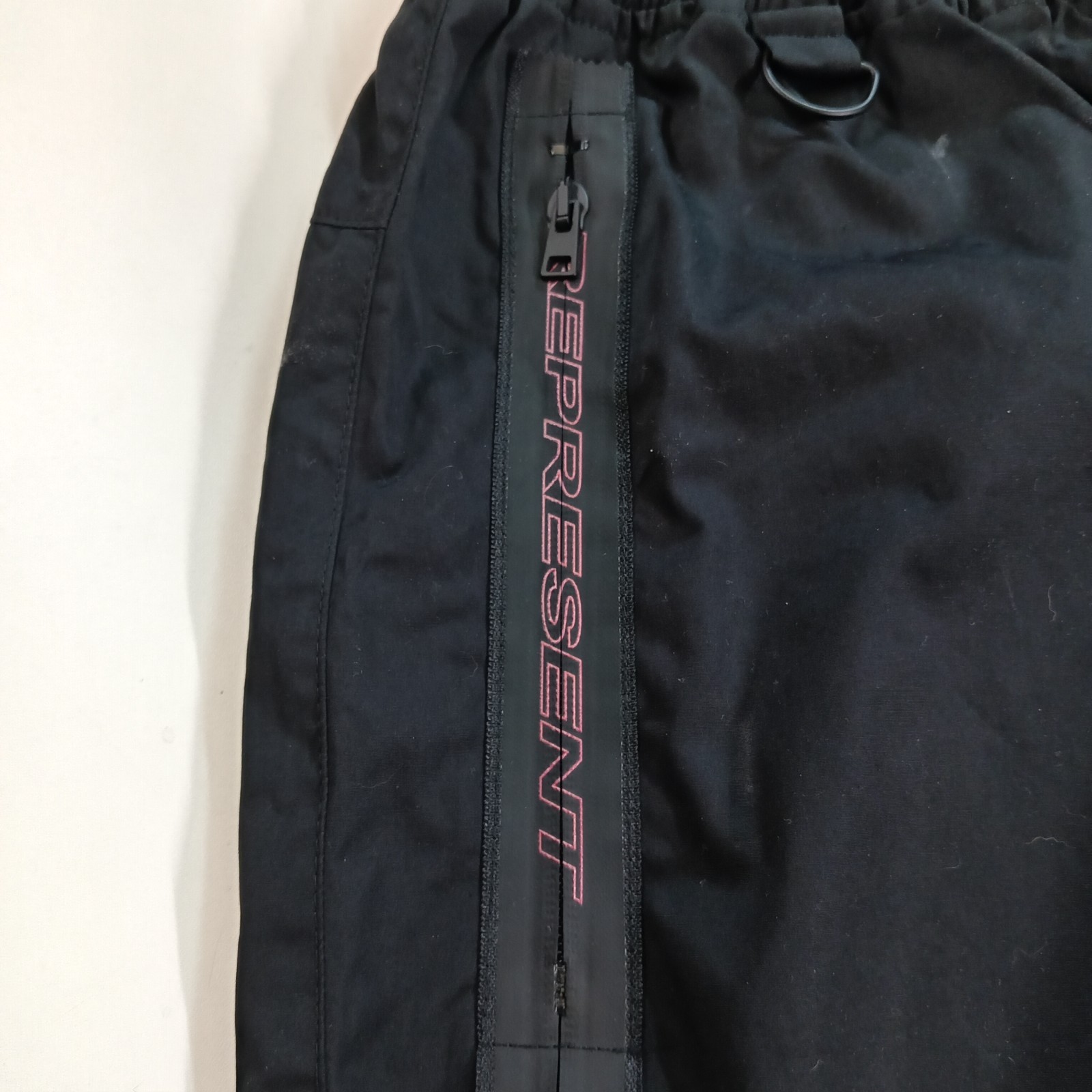 REPRESENT Buckle Track Pants Black/Red Mens Medium (M) Fits 32″-34″ Waist