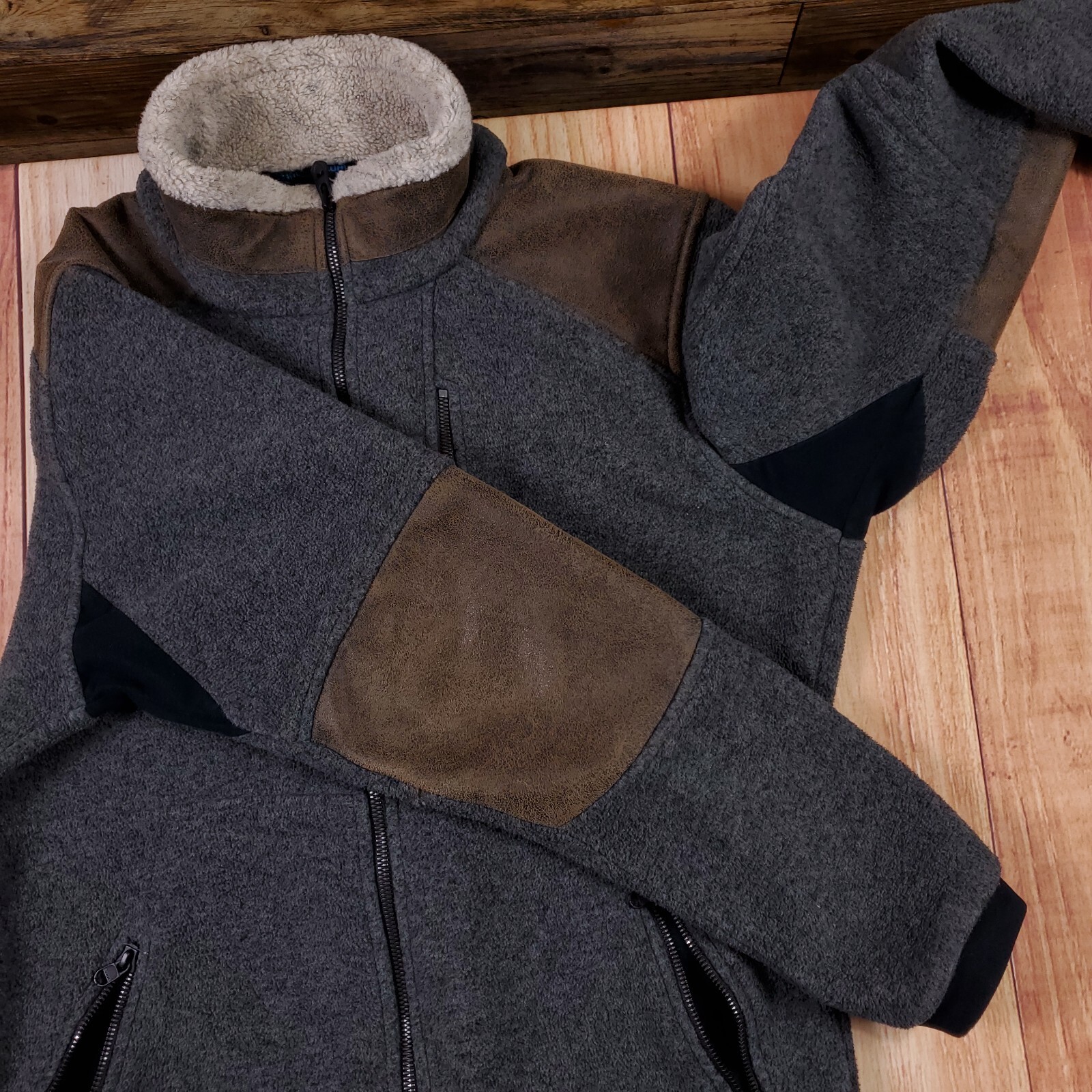 Kuhl Jacket Sweater Sherpa Fleece Elbow Pad Size Small