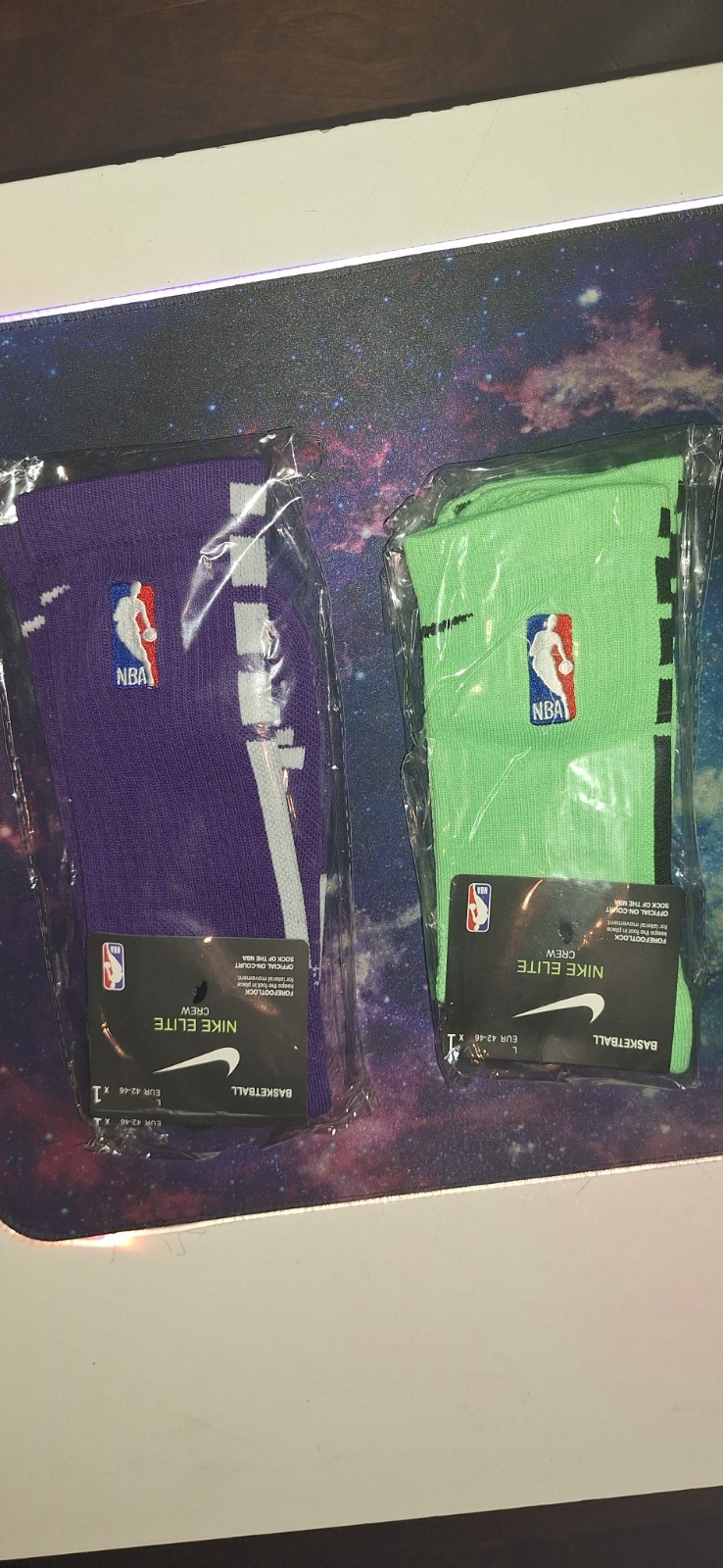 2-Pack NBA x Nike Crew Socks Size L Men’s
