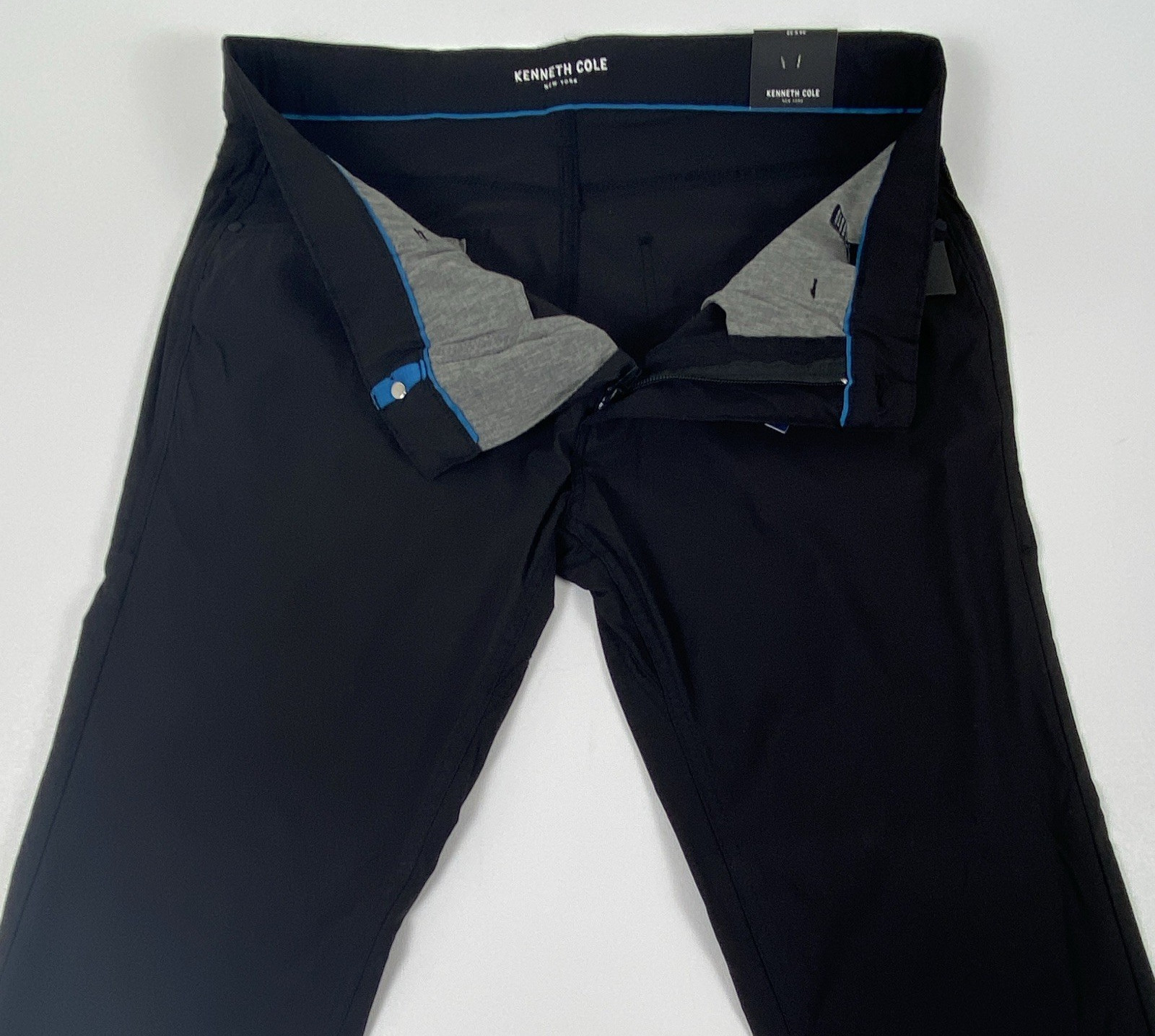 Kenneth Cole New York TECHNI-COLE Slim Fit Lightweight Tech Pants Black 34