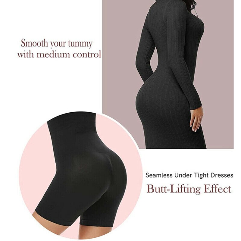 Super Higher Power Shapewear High Waist Shorts Mid Thigh Body Shaper Fajas Pants