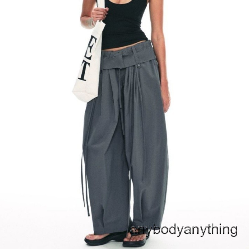 Korean-style Women Loose Wide-leg Pants Casual Pants Trousers