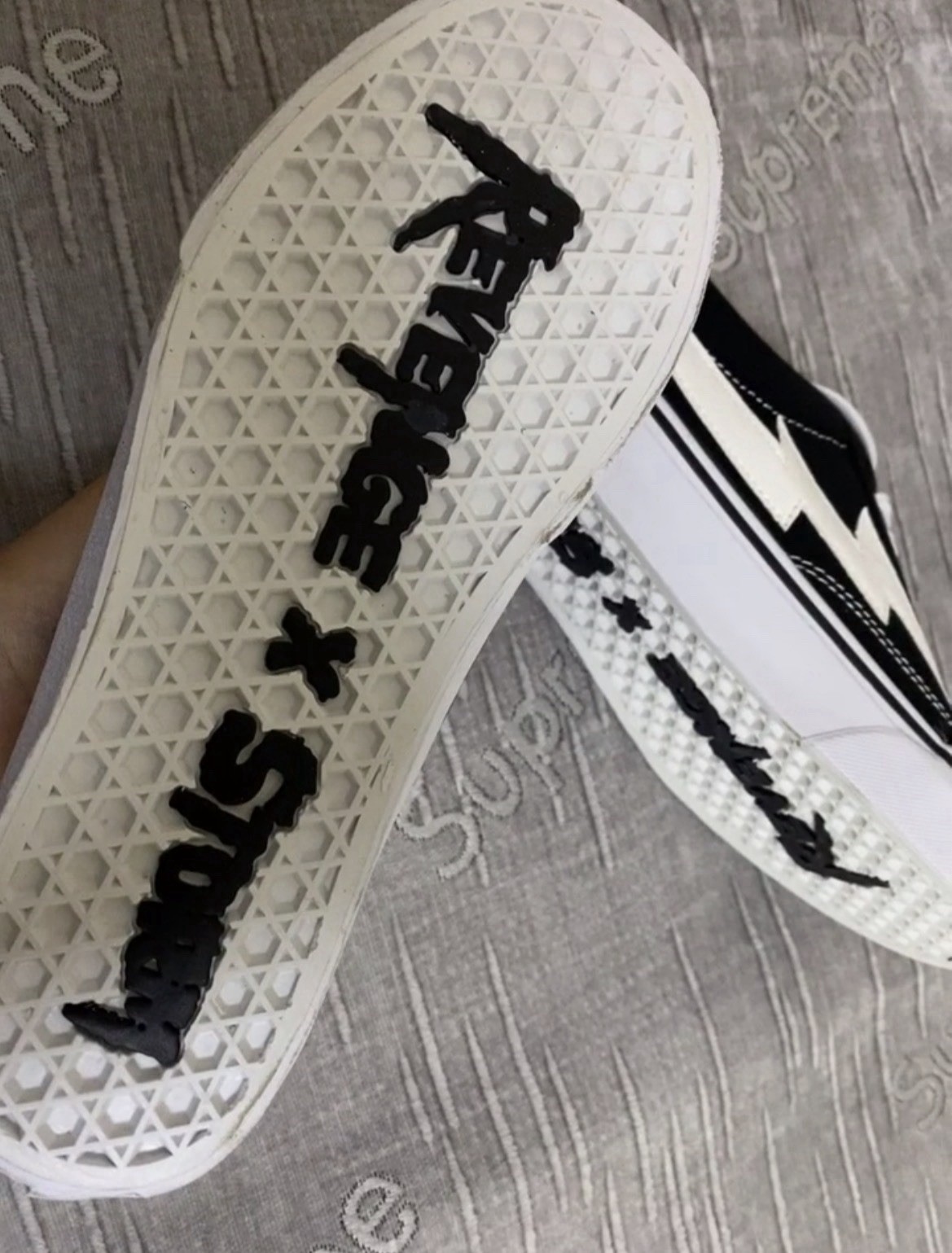 100% Authentic Revenge x Storm Vans Original Regular BLACK 3M Size 11