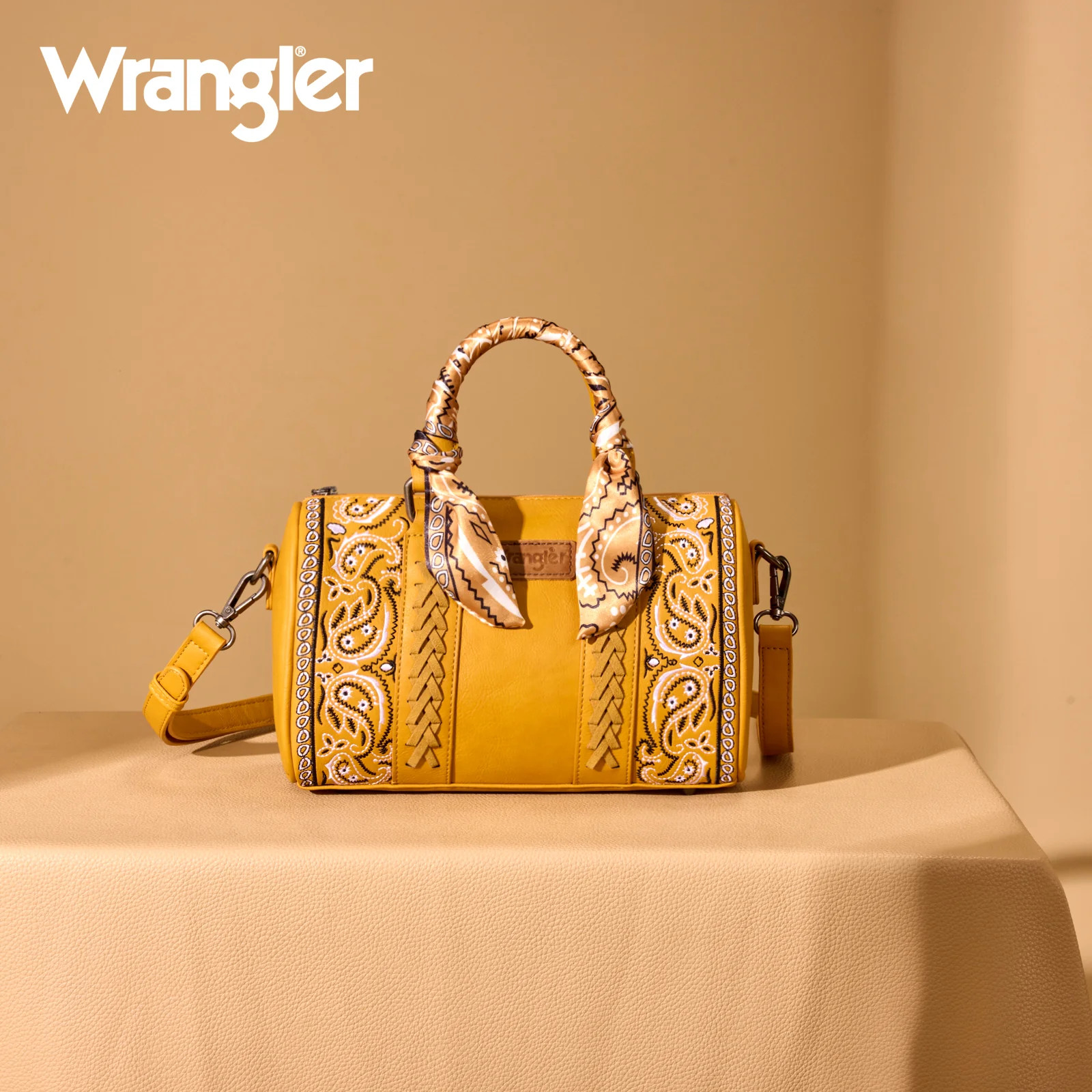 Wrangler Bandana Paisley Print Barrel Crossbody