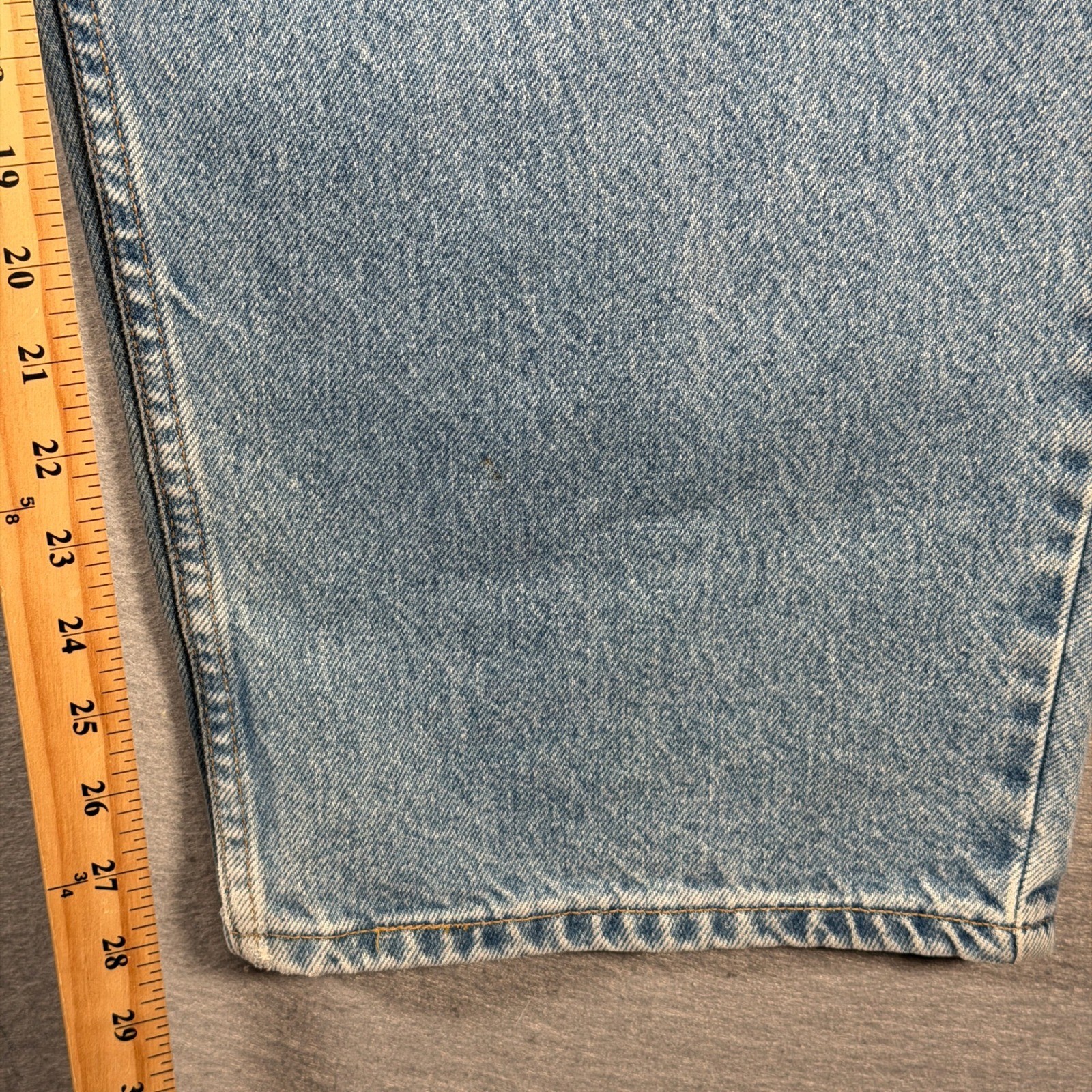 Vintage Anchor Blue Baggy Light Wash Denim Jeans Mens W42 L30 Cotton Made Mexico