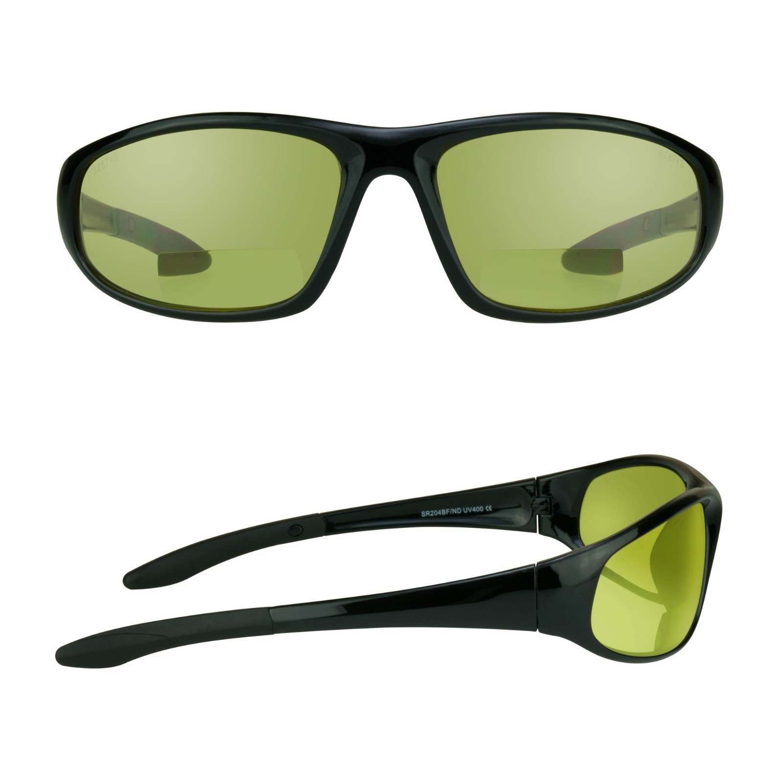 Safety Bifocal Yellow Night Vision Glasses Sports Ansi Z87