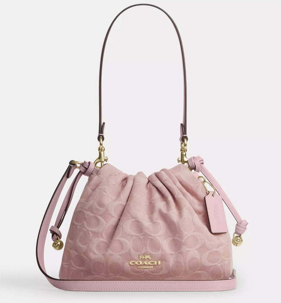 Coach Outlet Faye Drawstring Bag – Signature Denim CFD03 IMNH1