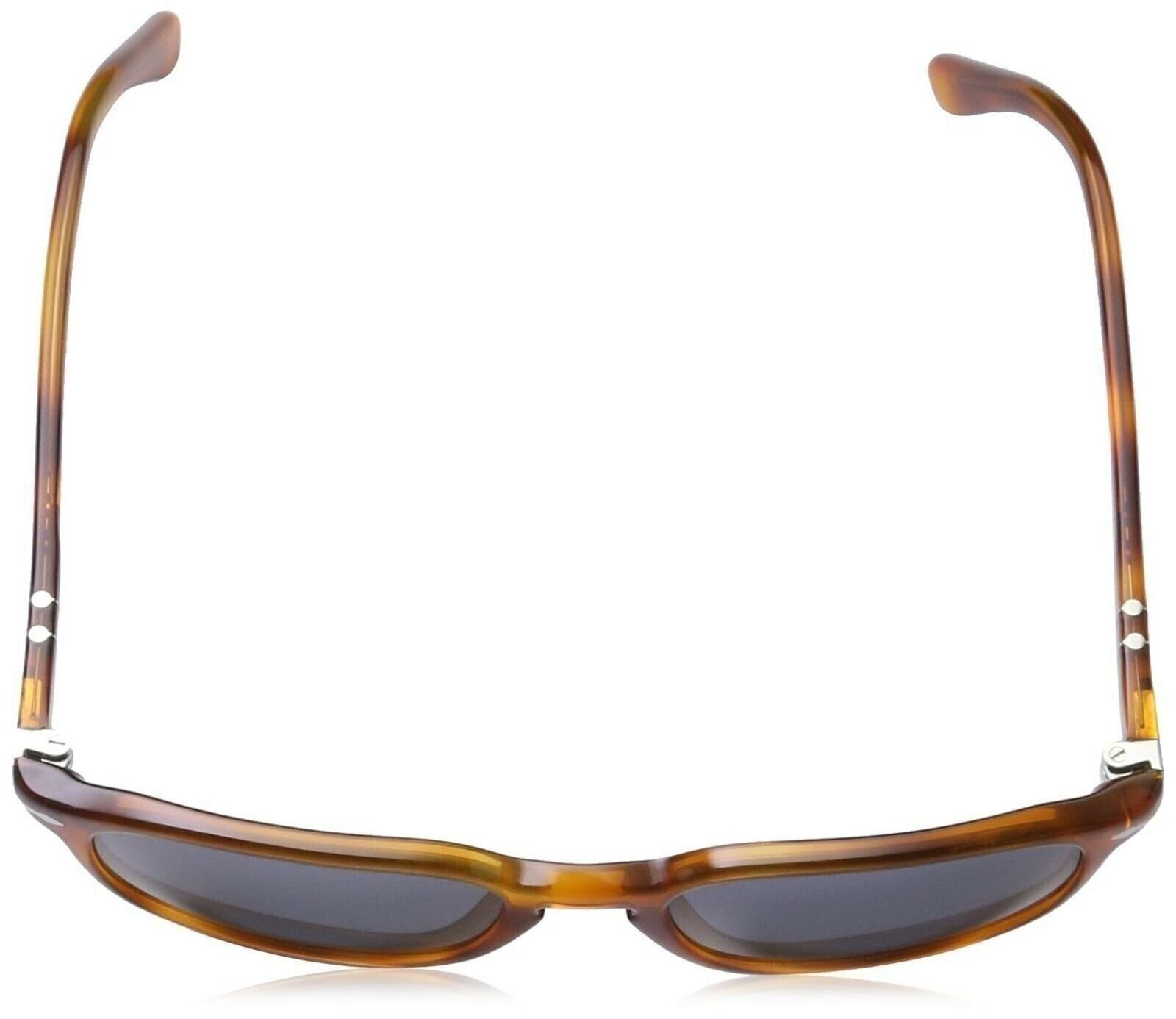 Persol Men’s 0PO3019S 96/56 55 Square Sunglasses,Light Havana Frame/Blue Lenses