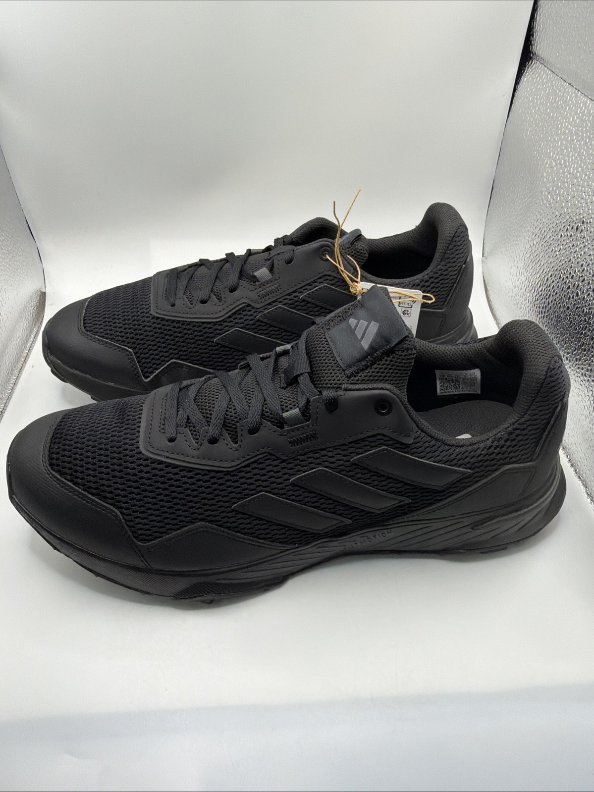 Adidas Men’s Pedivista All Black Trail Hiking Running Shoes Size 12. New