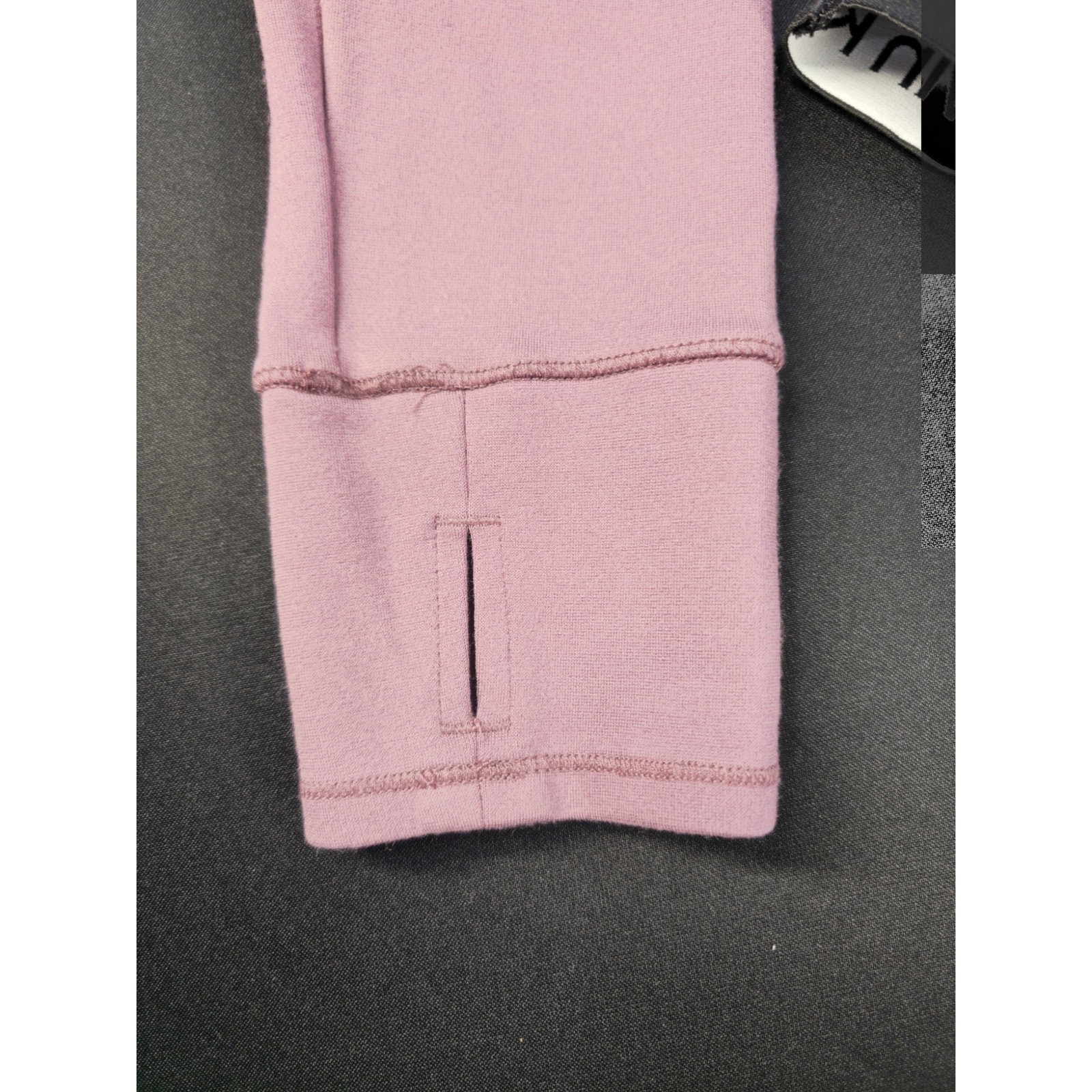 Calvin Klein Performance Womens Large Cropped Quarter Zip Pullover Mauve Stretch