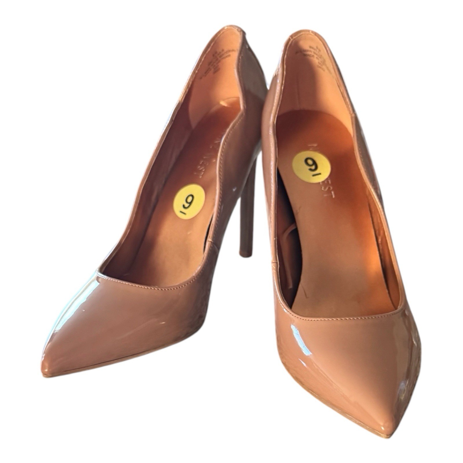 💖 Brand New Never Worn Nine West Nude Patent Stilettos Size 9 🔥
