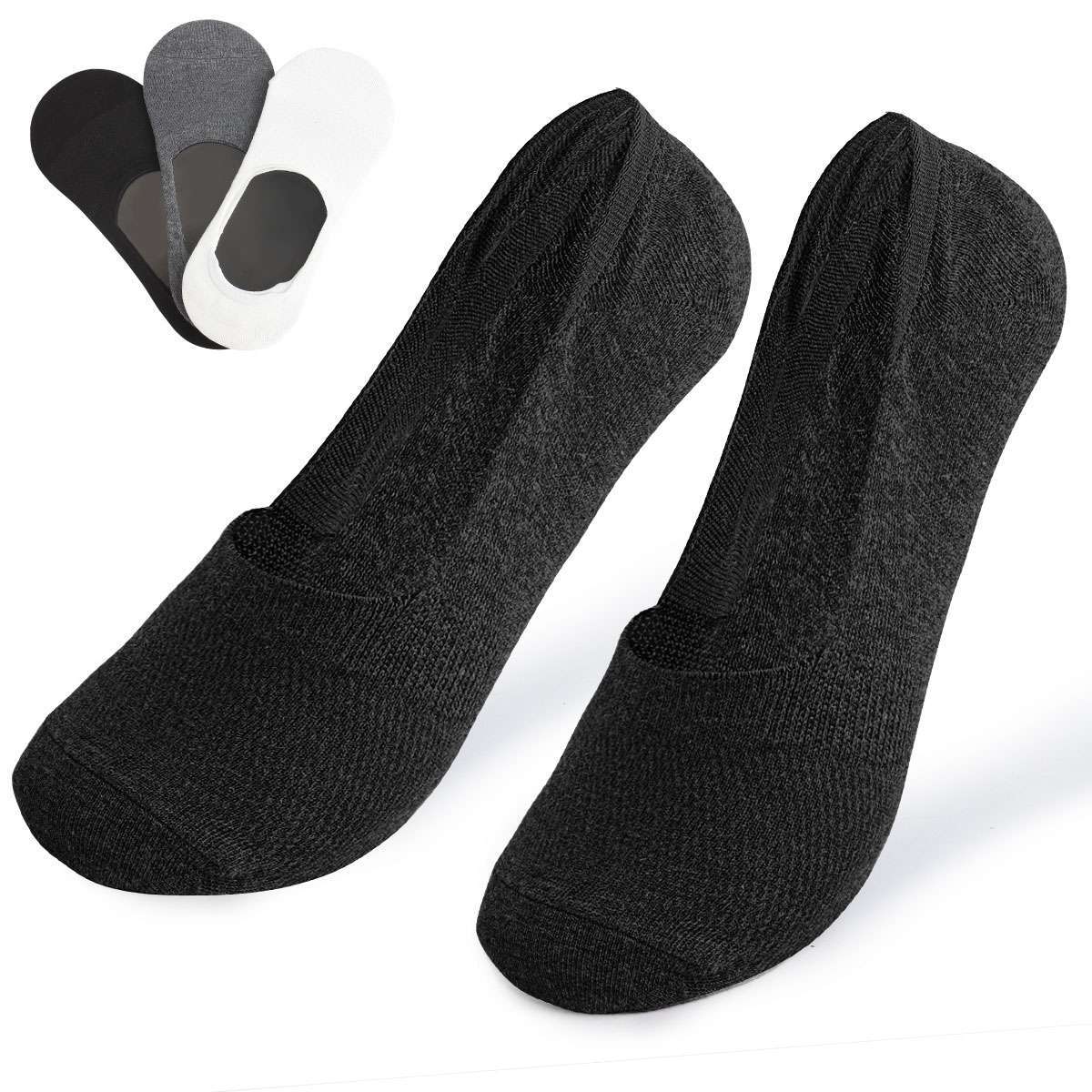 1-6 Pairs No Show Socks Women Men Running Low Cut Breathable Cotton Boat Sock US