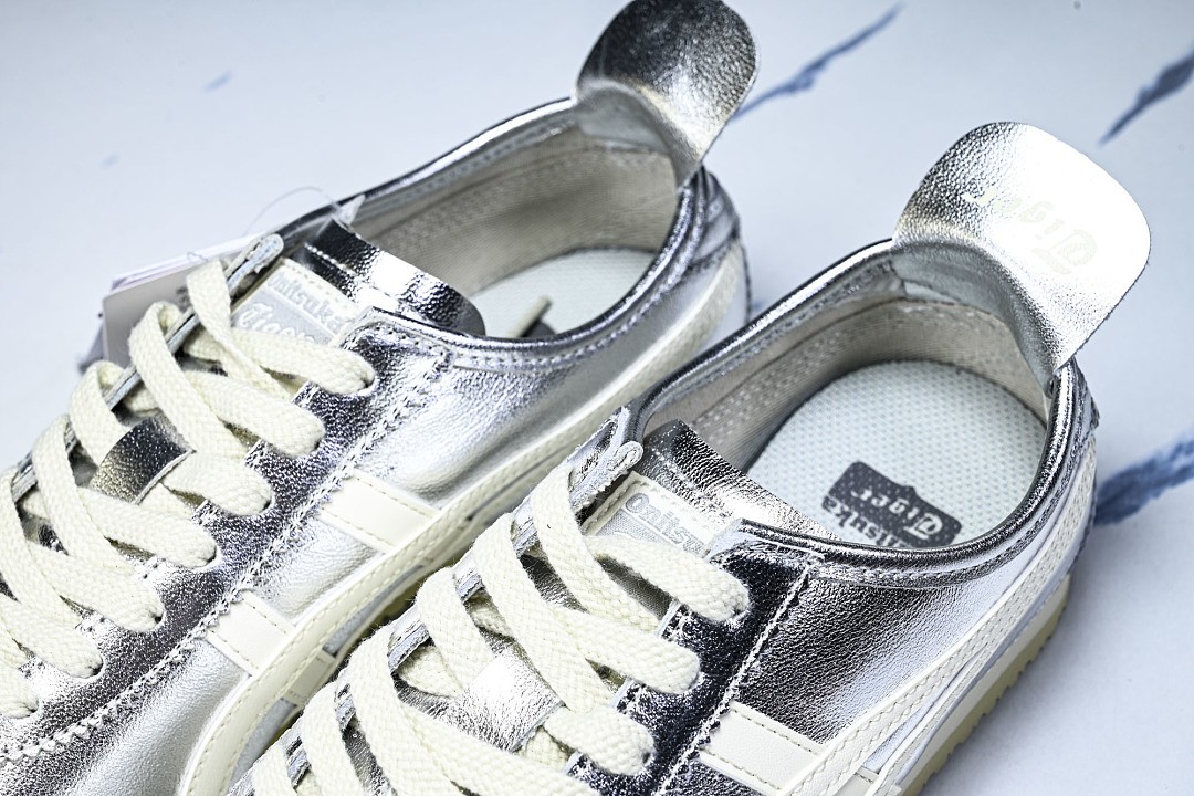 Onits*ka Tiger Mexico 66 Silver Off White THL7C2-9399 Unisex Size 4-11