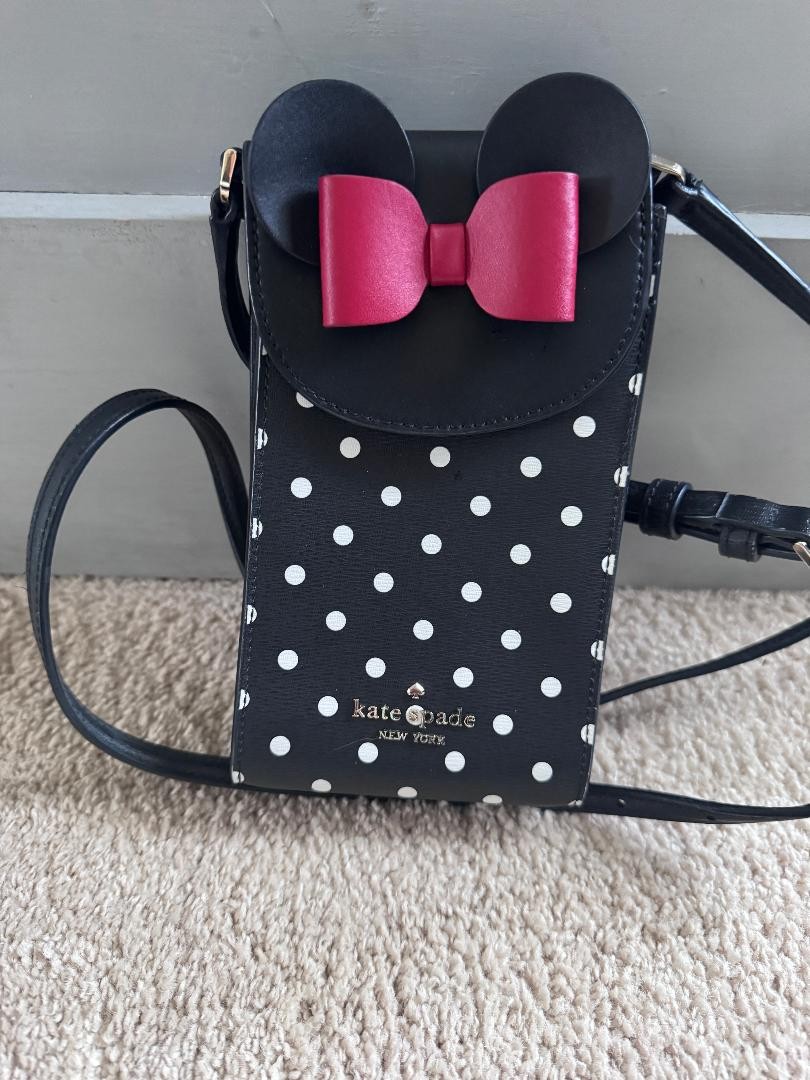 Kate Spade New York x Disney Minnie Mouse North South Flap Phone Crossbody