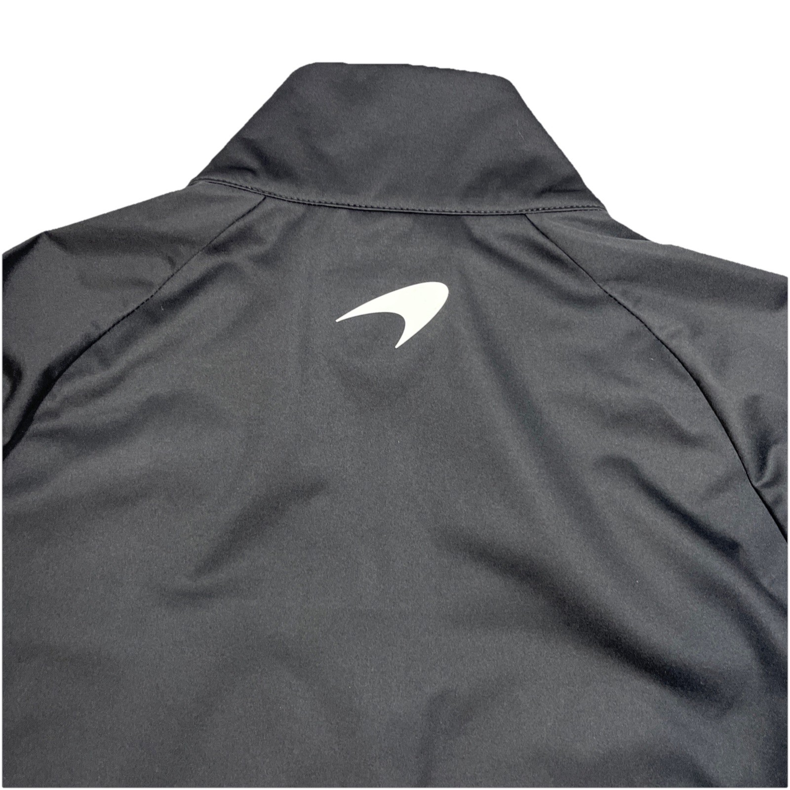 Mclaren Womens Full Zip Charcoal Orange Softshell Racer Drive Jacket US Medium