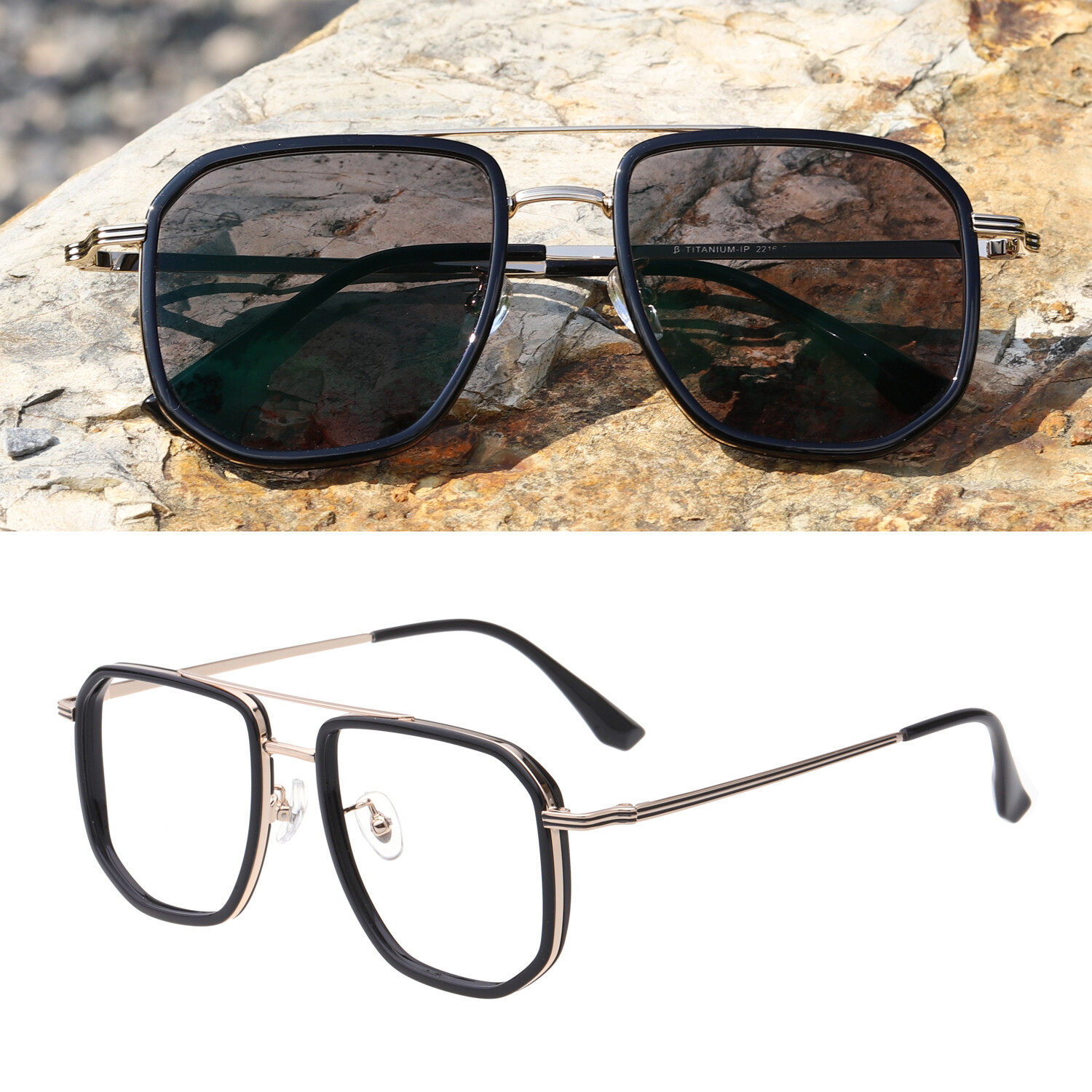 Oversize Transition Photochromic Grey Reading Glasses UV400 Sunglasses Readers