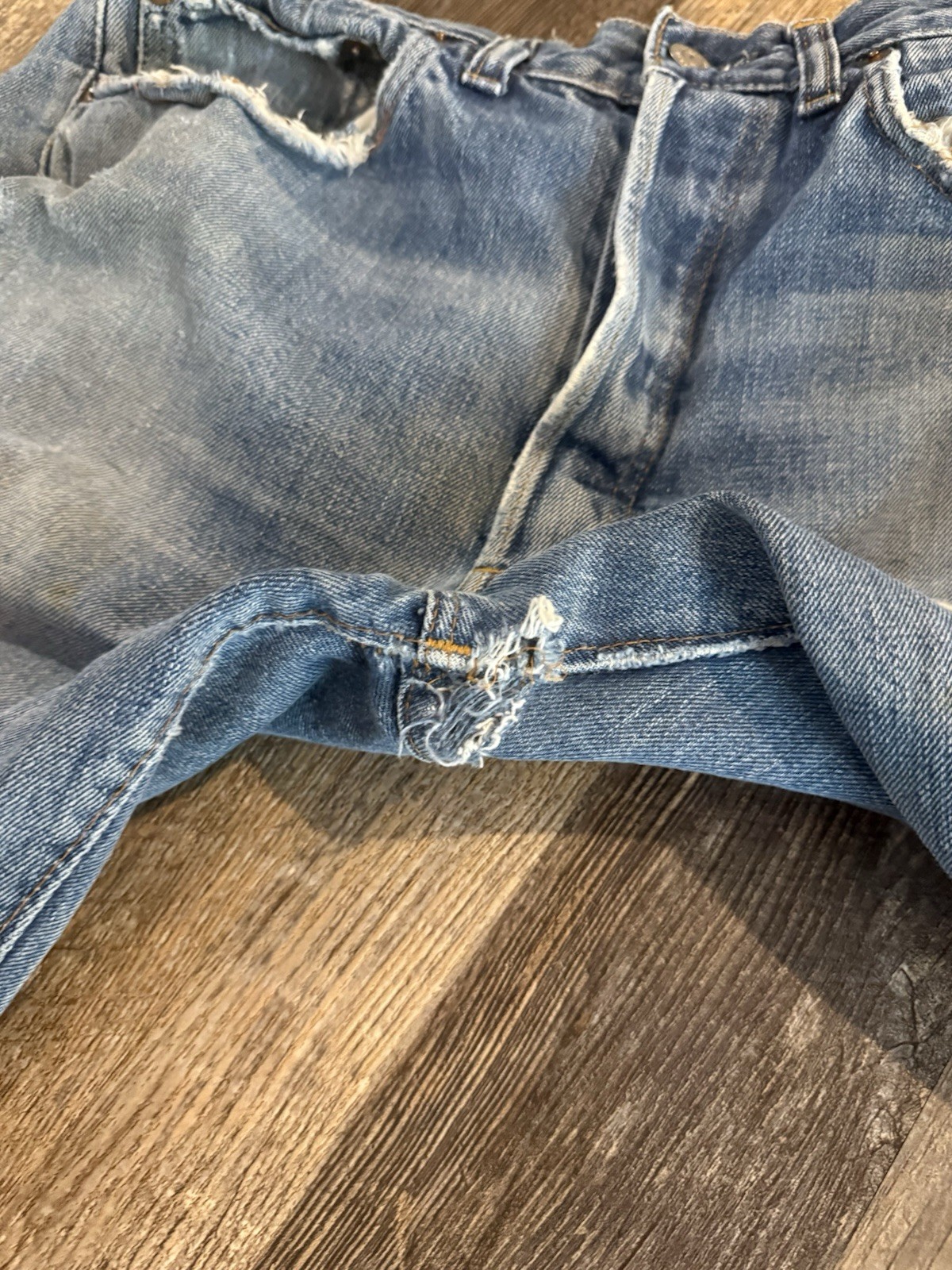 Levi’s 501 Selvage Single Stitch 70s Button Fly Measurement In Pictures