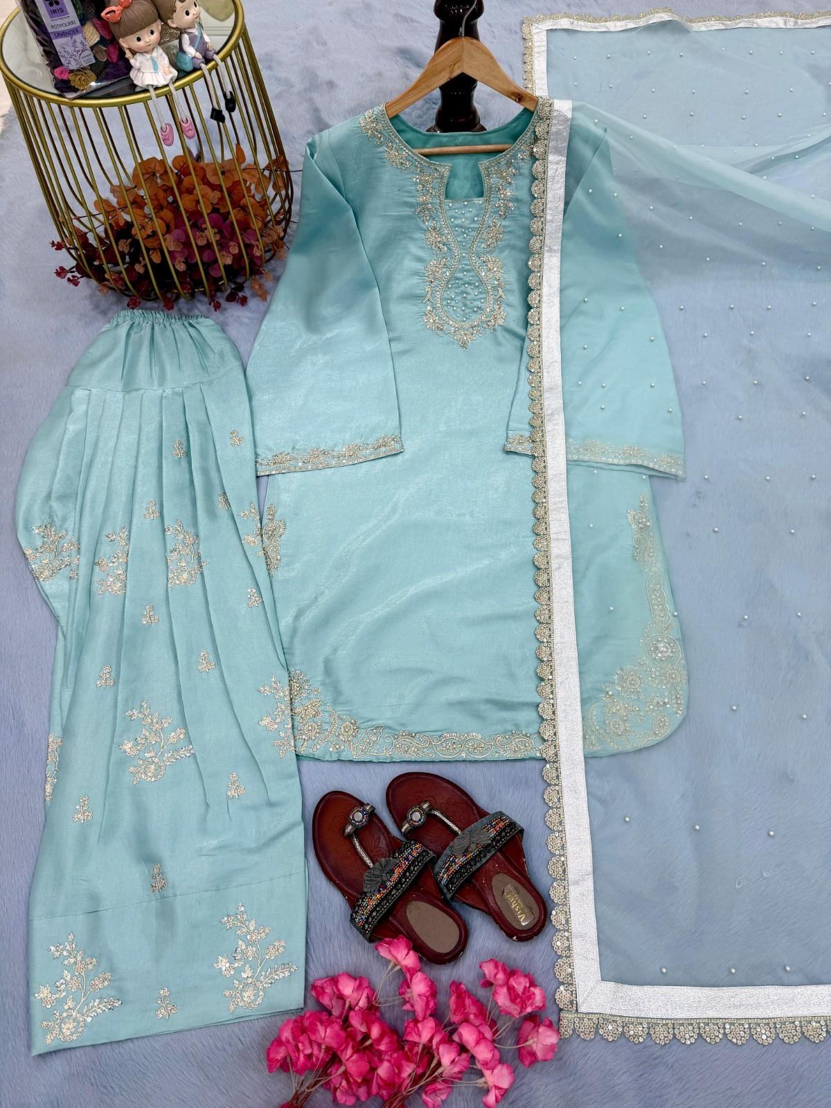 INDIAN SALWAR KAMEEZ PAKISTANI WEDDING PARTY DRESS WEAR BOLLYWOOD SUIT SHARARA