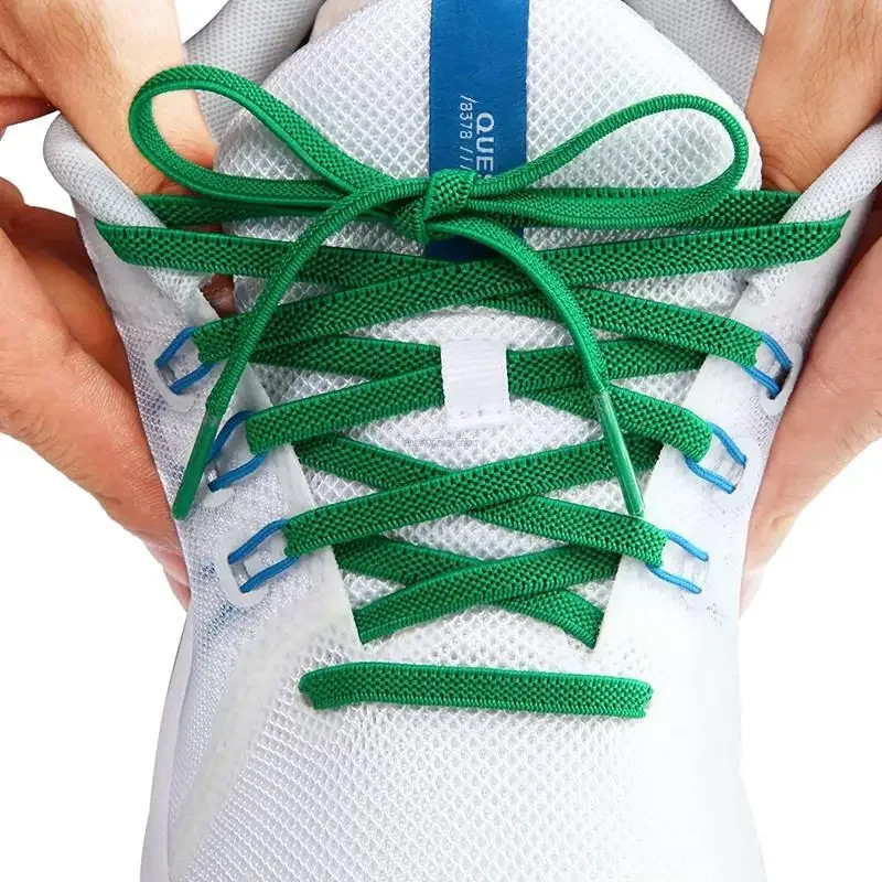 Elastic Flat Classic Sneakers Shoelaces 7 Mm Width Shoelaces for Kids Adults Sho