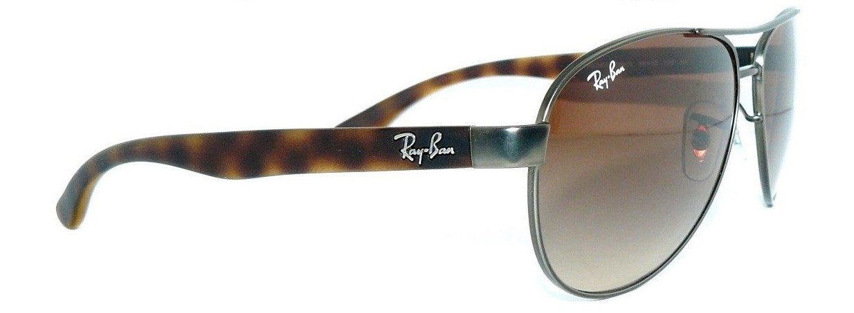 RAY BAN SUNGLASSES GREY BROWN RB 3457 AVIATOR 8409 PILOT 3025 EYEGLASSES 8303 CASE
