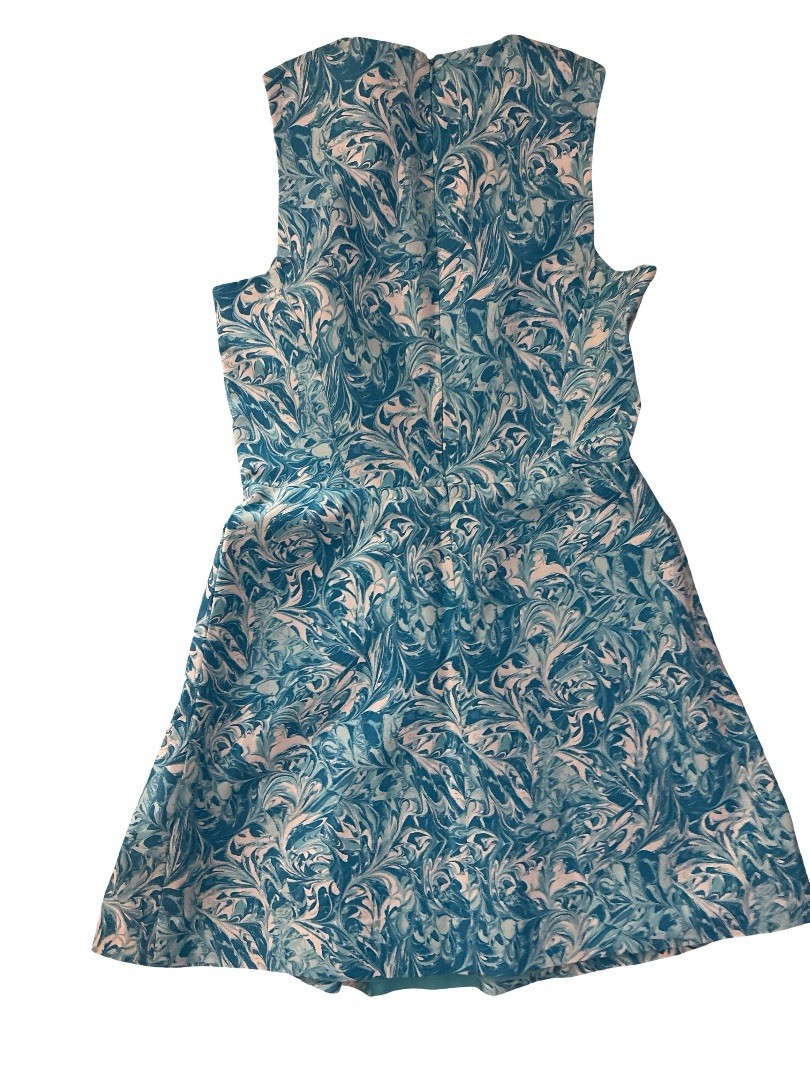 Michael Kors Turquoise And White Dress
