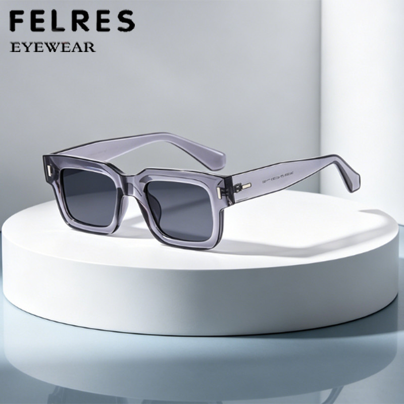 Men Square Tinted Reading Glasses Women Thick Frame Presbyopic Sunglasses +6.0