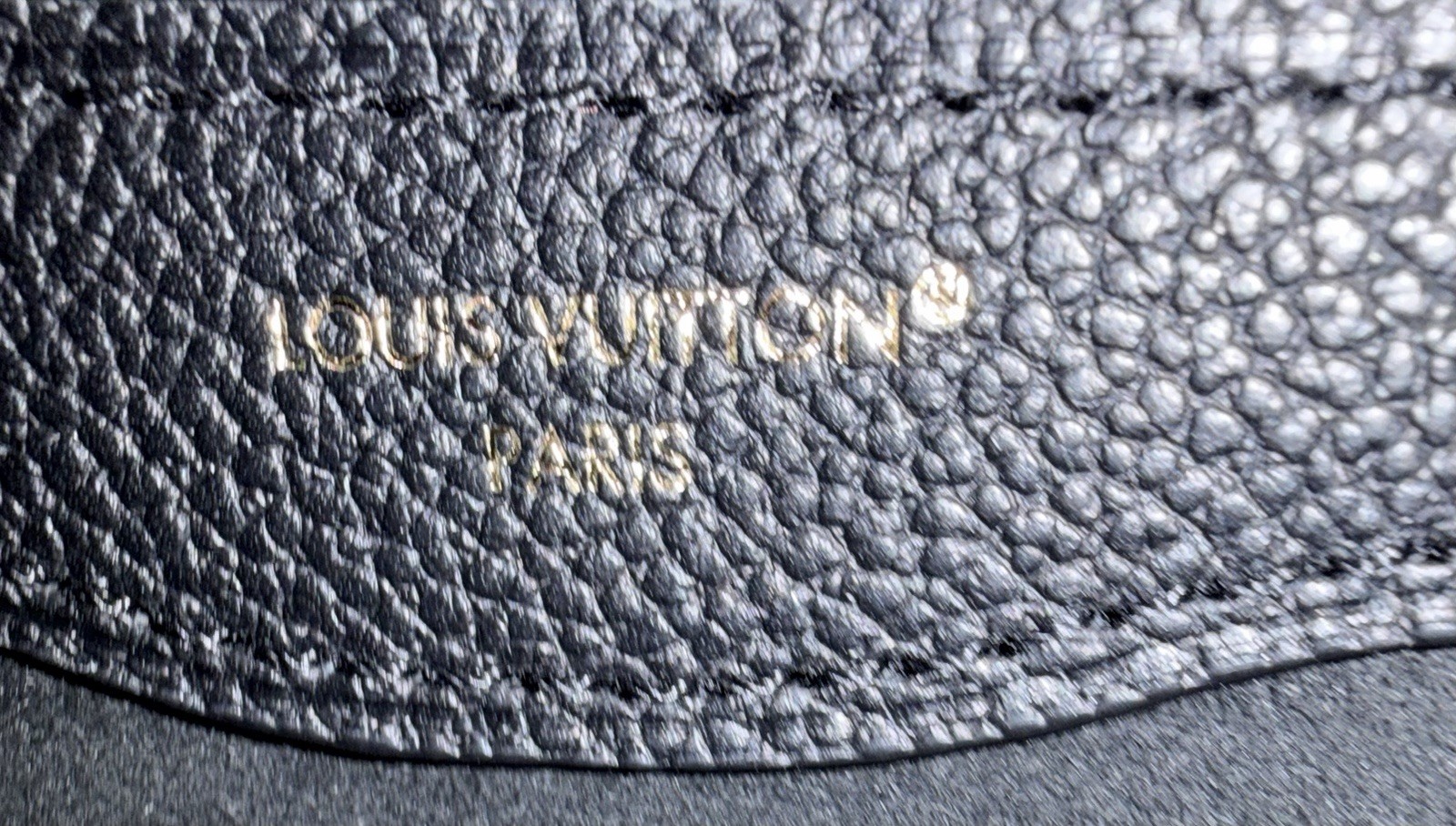 Louis Vuitton Boulonge PM Monogram Empreinte Leather Noir M12930