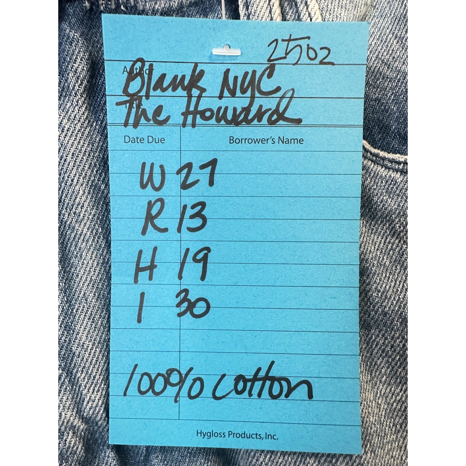Blank NYC The Howard High Rise Distressed Straight Leg Mom Light Wash Blue 27