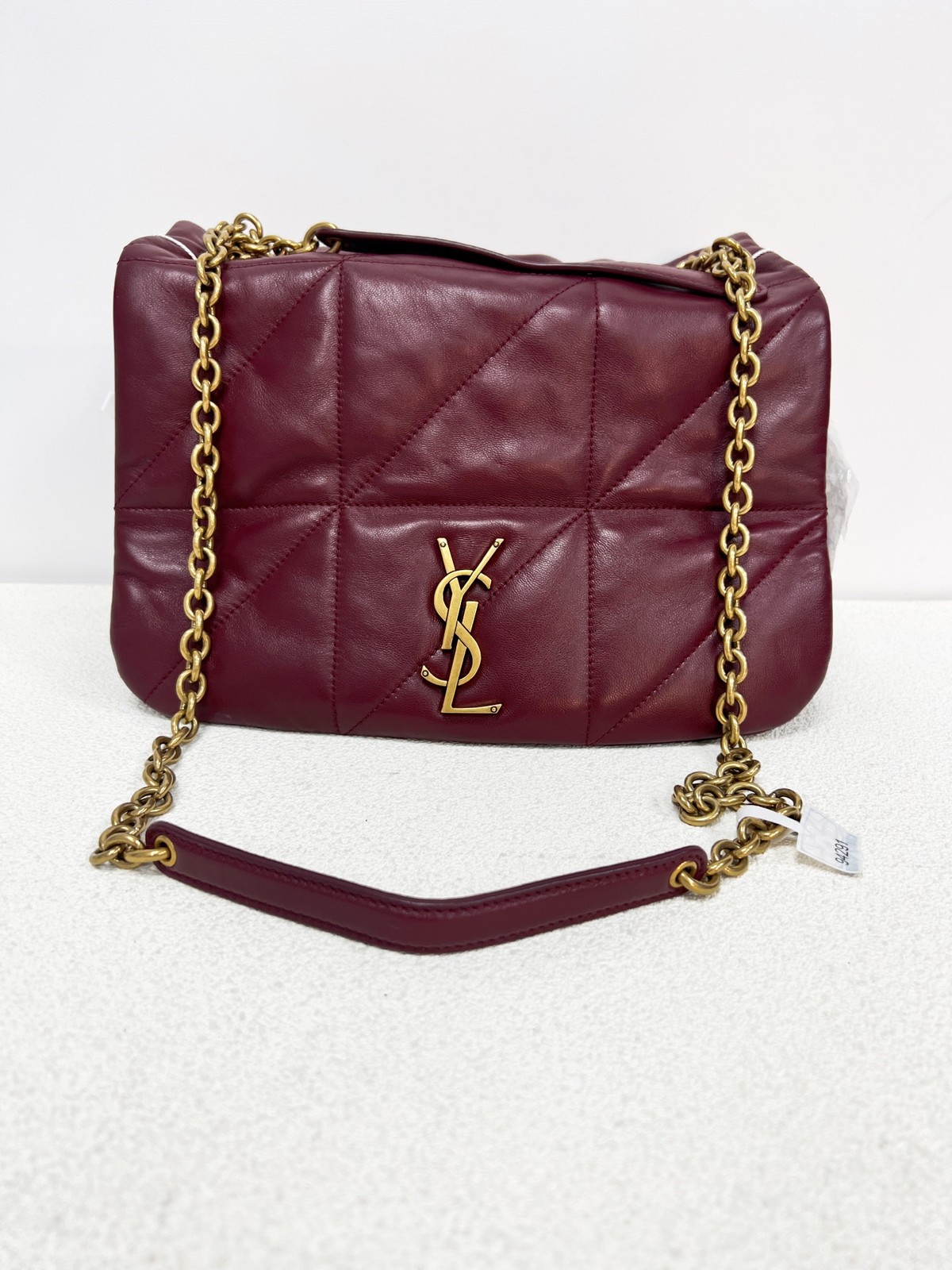 Saint Laurent Jamie 4.3 Medium Wine Red Quilted Lambskin Handbag Duty Paid