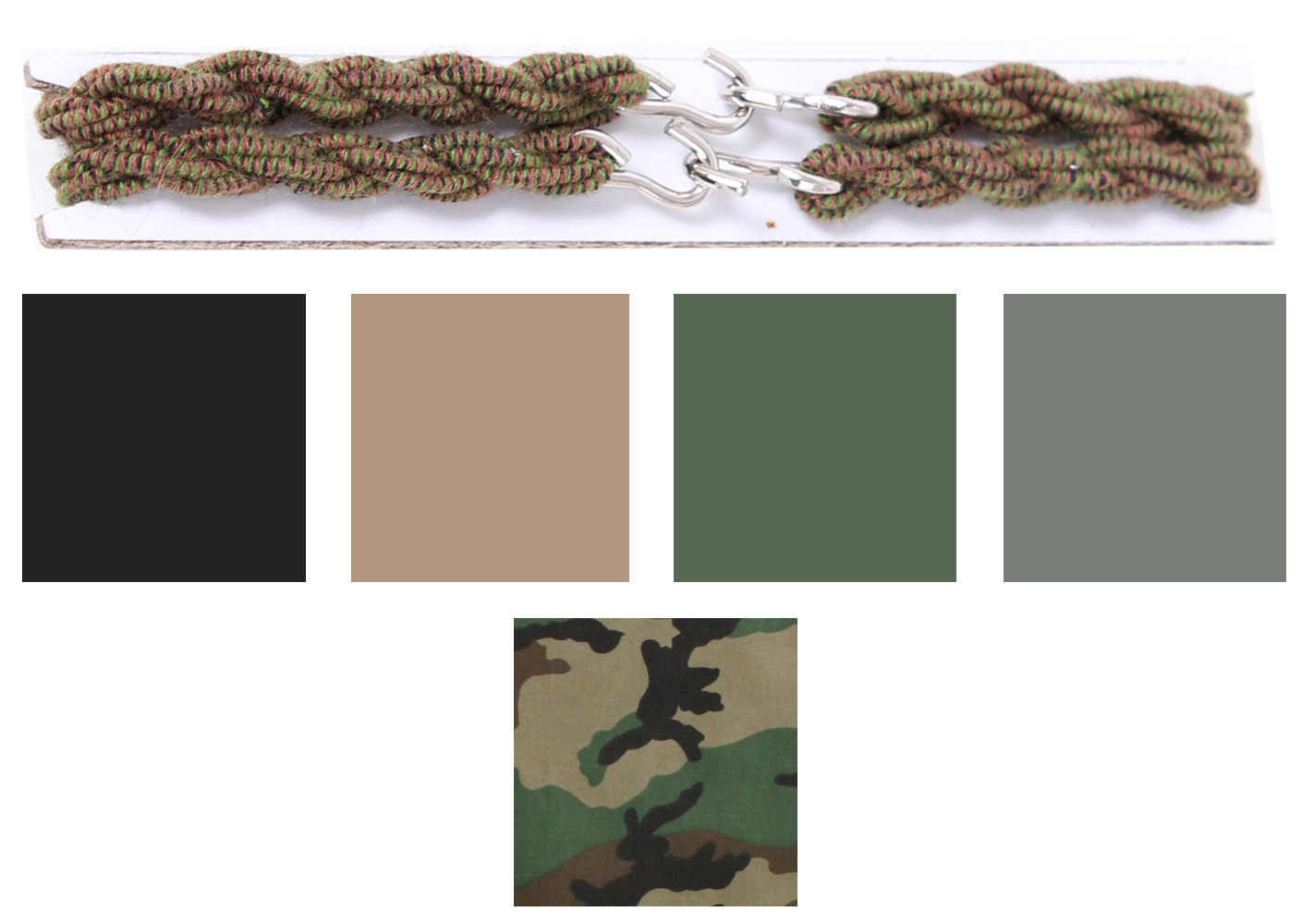 Military Blousing Garters Boot Bands Uniform Elastic Stretch Set Loop Braid