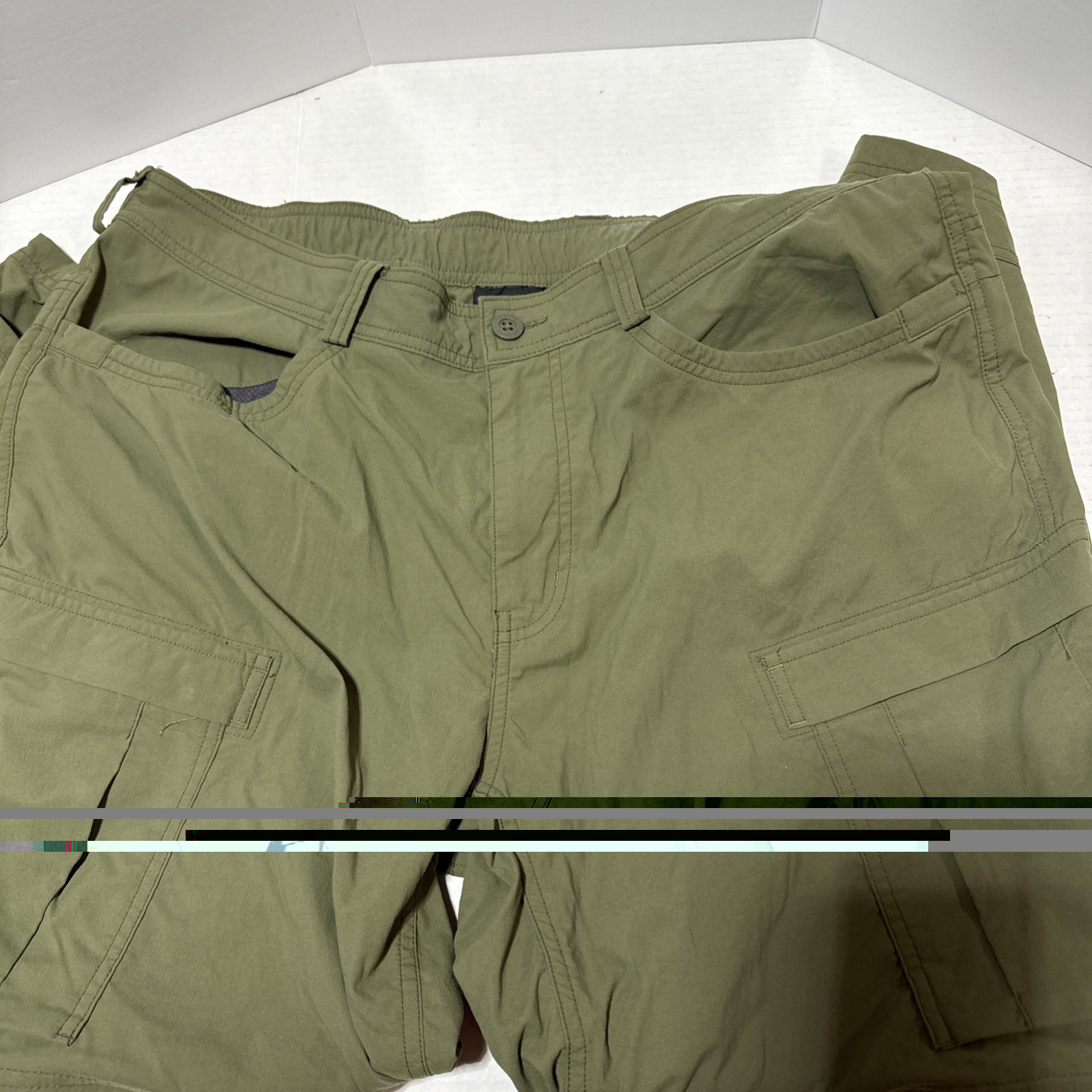 REI Co-op Convertible Olive Hiking Pants Zip Off Men’s 40 X 30