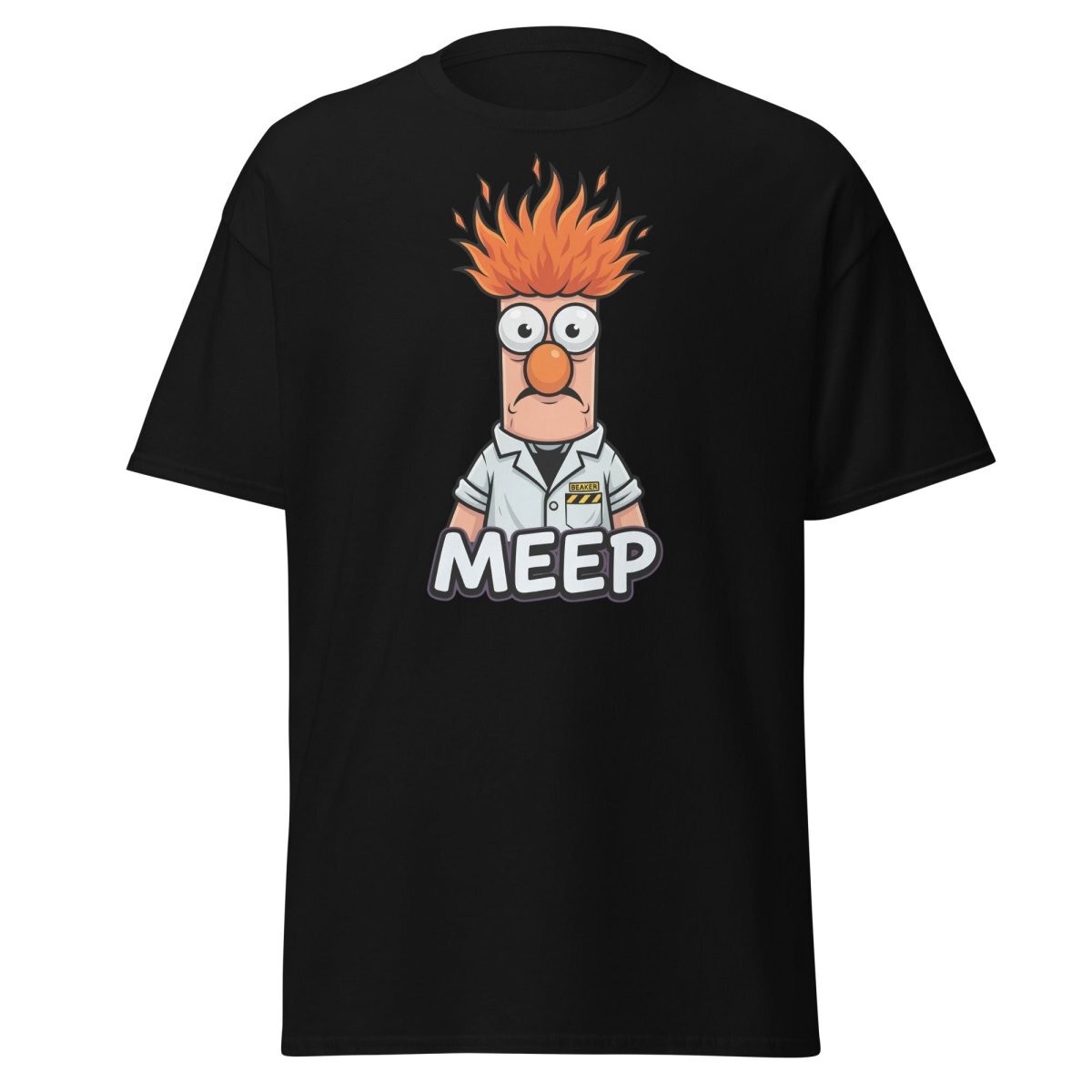 Beaker Muppet Meep T-Shirt – Funny Scientist Cartoon Tee