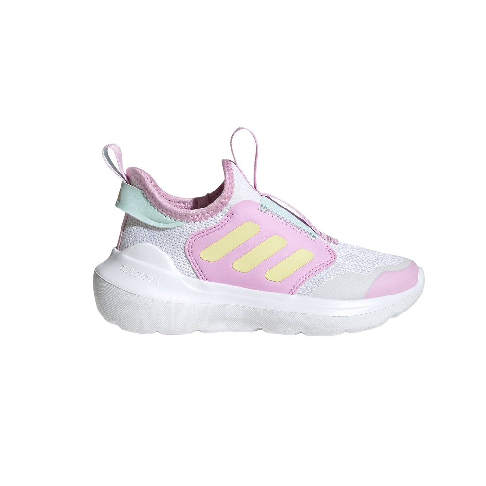 adidas Tensaur Comfort Slip On Youth Girls Purple, White Sneakers Casual Shoes