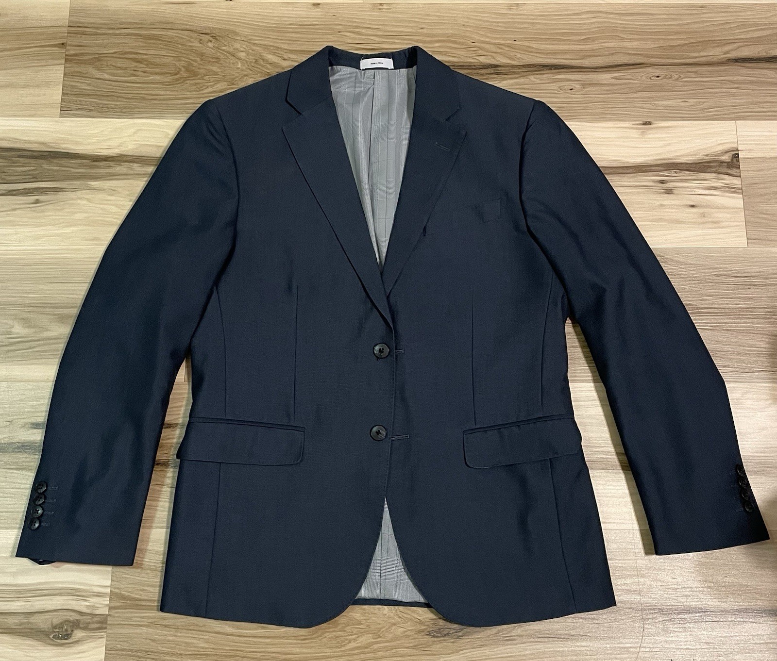 J. Ferrar Blue Blazer Slim Fit Size 38 Regular Mens Suit Jacket