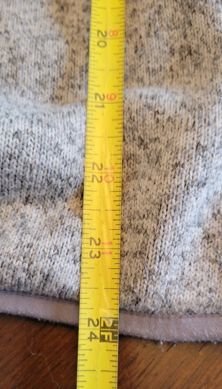 LL Bean Gray 1/4 Snap Pullover Sweatshirt Women’s Regular Small (B16)