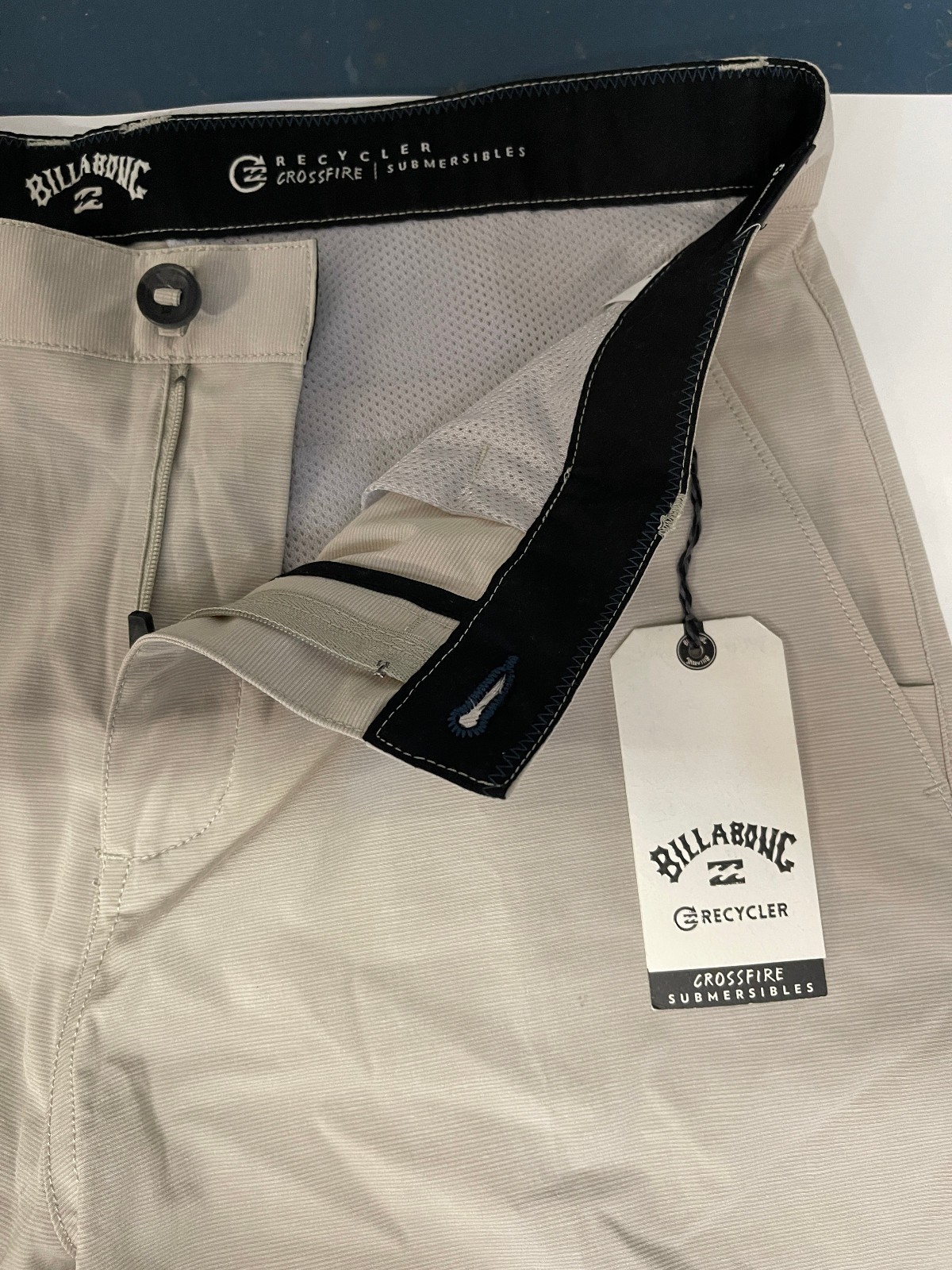 BILLABONG Mens $60 Crossfire Submersible Swim Shorts Trunk BCS, Btn Waist/Zipper