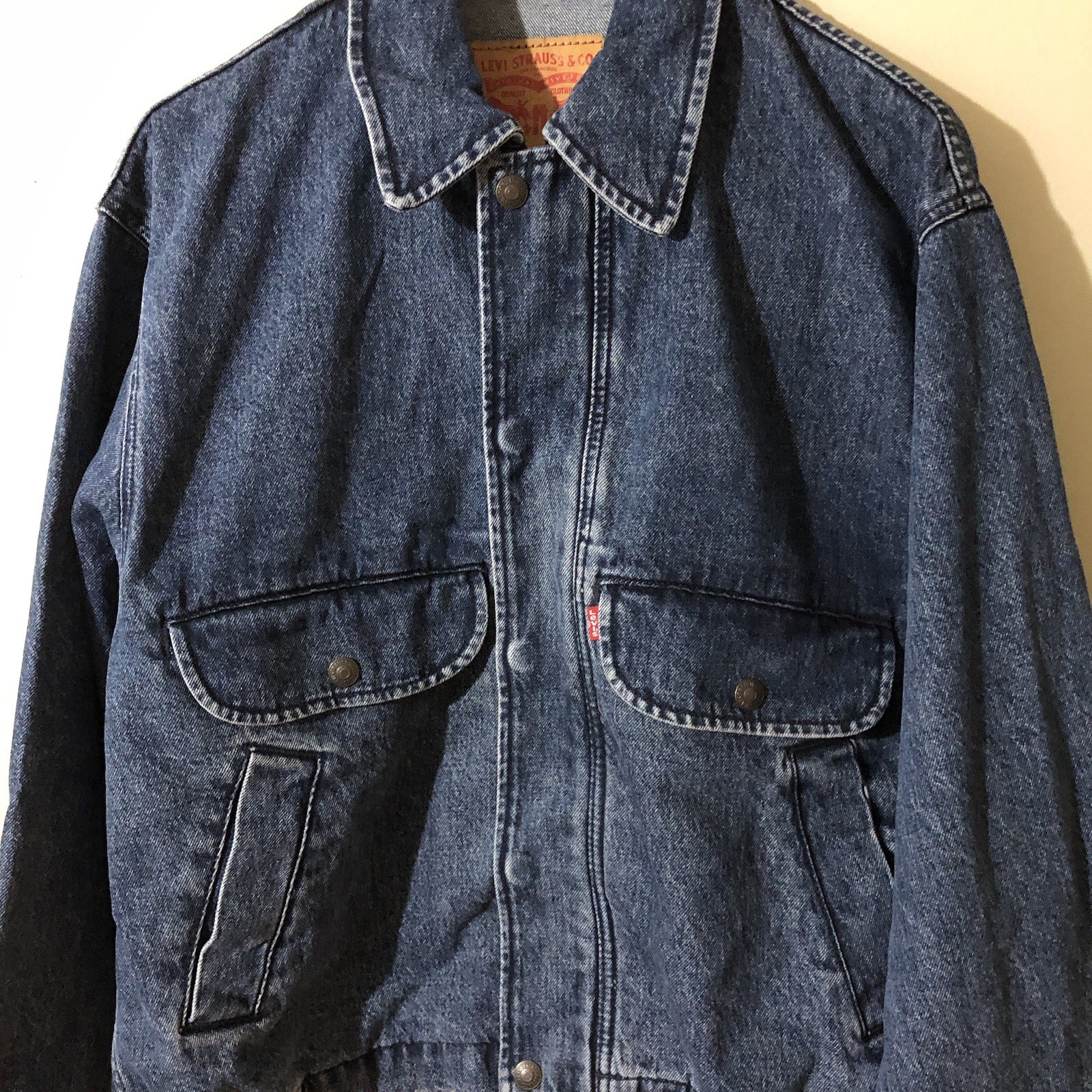 Levi’s Men’s Denim Bomber Jean Jacket Blue Sz S New * USA Customers Only