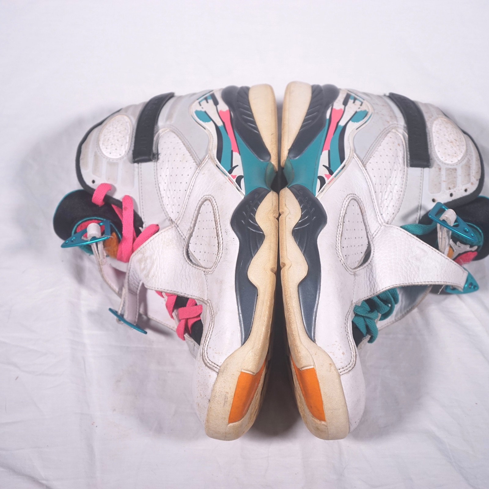Nike Air Jordan 8 Retro South Beach White Teal Pink Mens 11 2018 305381-113