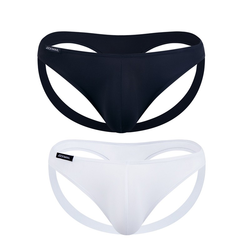 2 Pack Lot Jockmail Mens Jock Strap Underwear Jockstrap Briefs Underpants Thongs