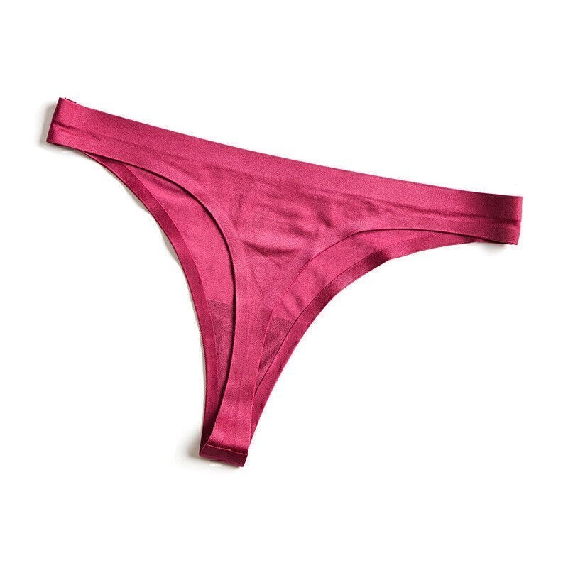 Women’s Sexy Thongs Cotton G-string Briefs T-back Invisible Middle Waist Panties
