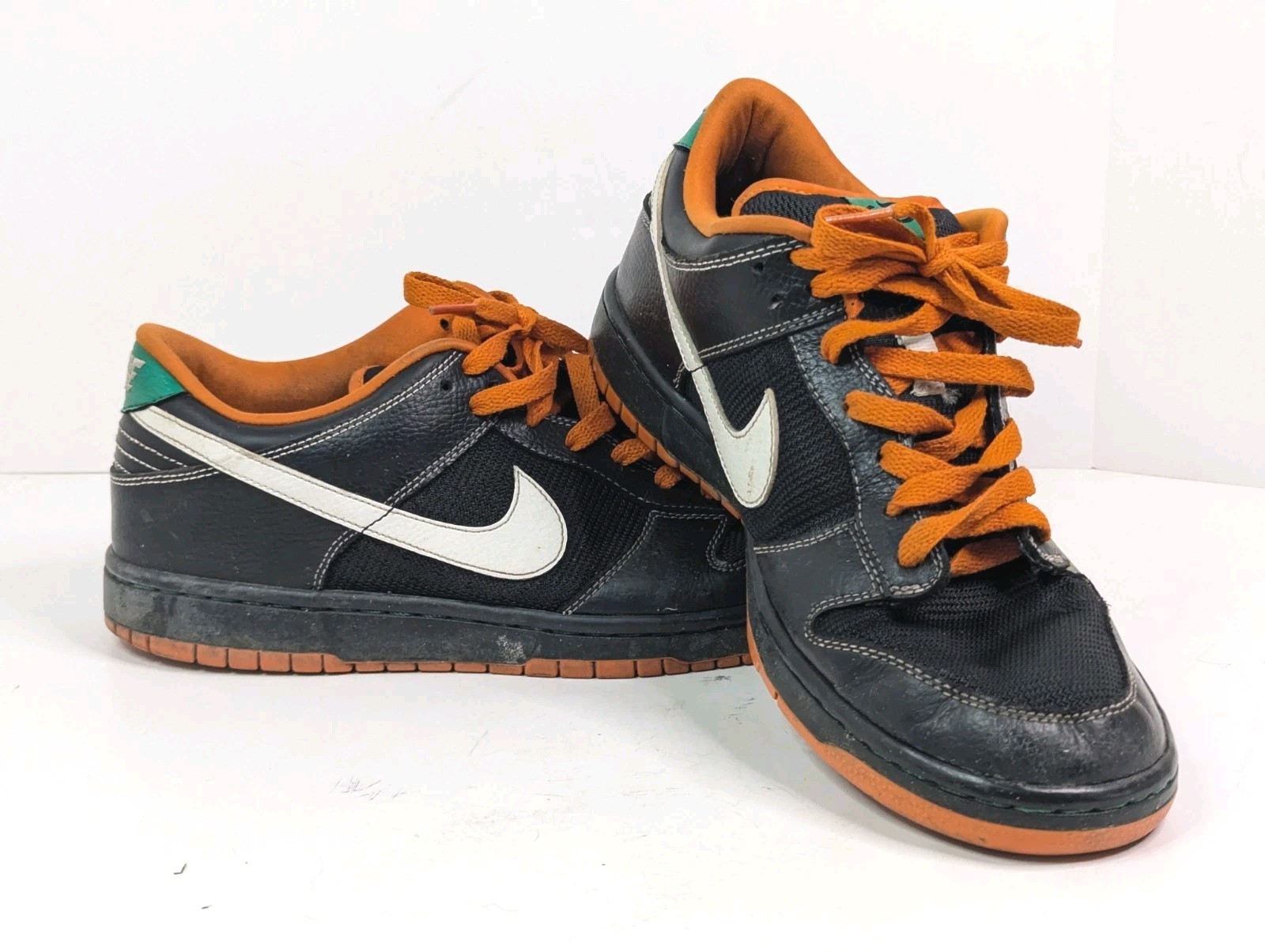 Nike 6.0 Sneakers Orange/Black/Green 314142-010 Size 10 Mens Low Tops