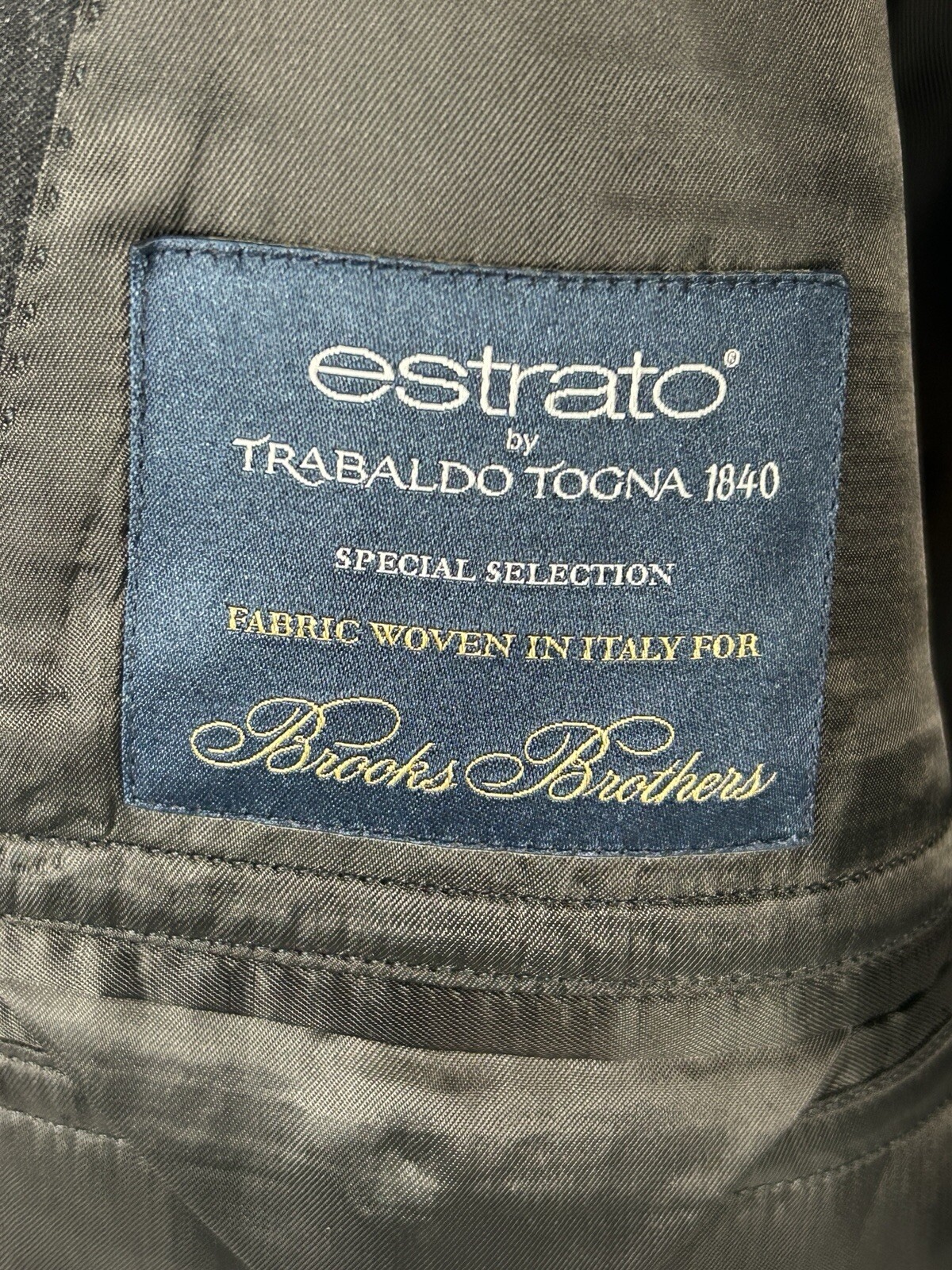 Brooks Brothers Estrato Madison 1818 Wool Sports Coat Blazer Jacket Mens 46L/W41