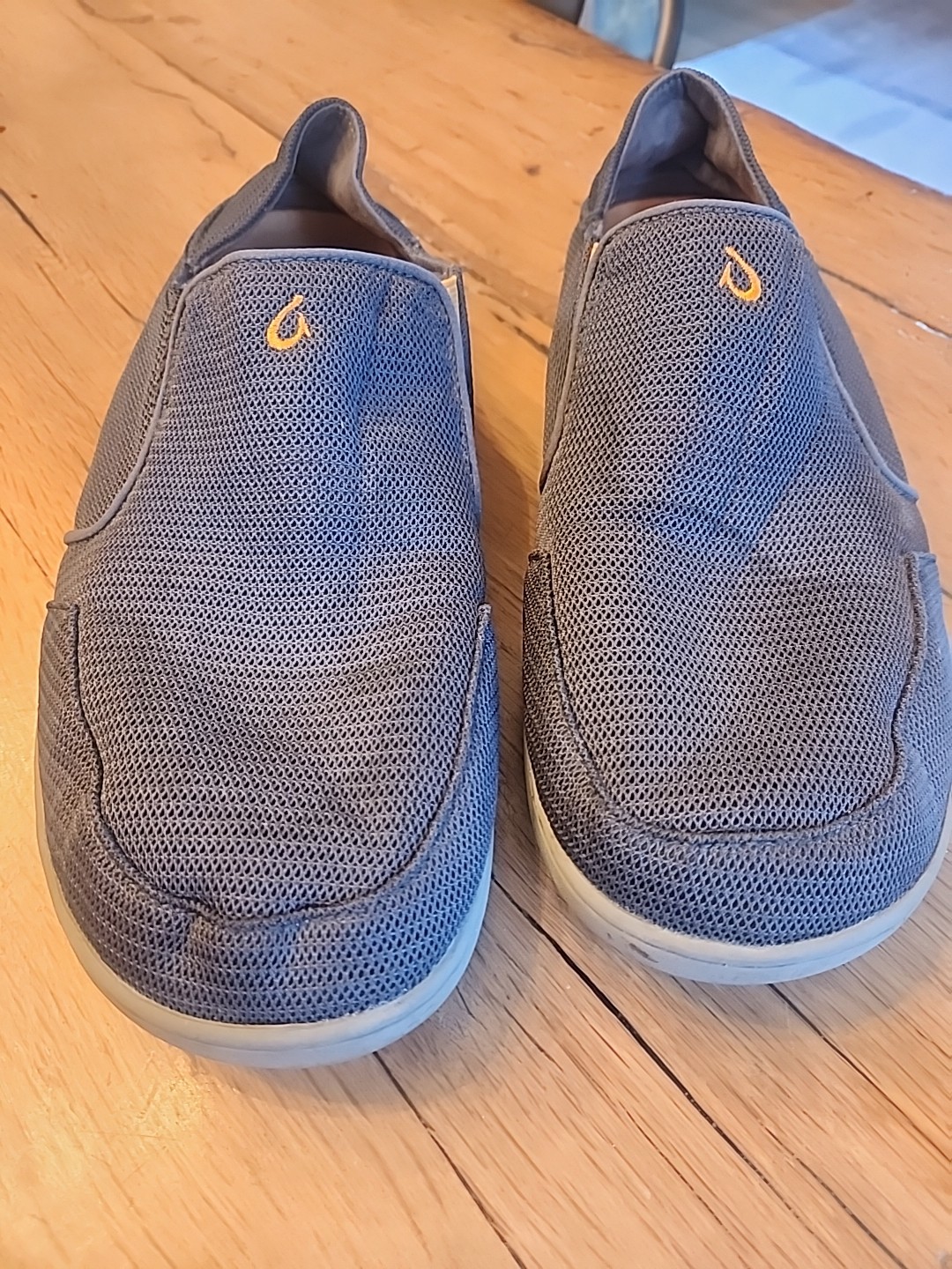 OluKai Nohea Mesh Slip On Shoe Sneaker 10188-4242 Dark Shadow Grey 12 US 46 EUR